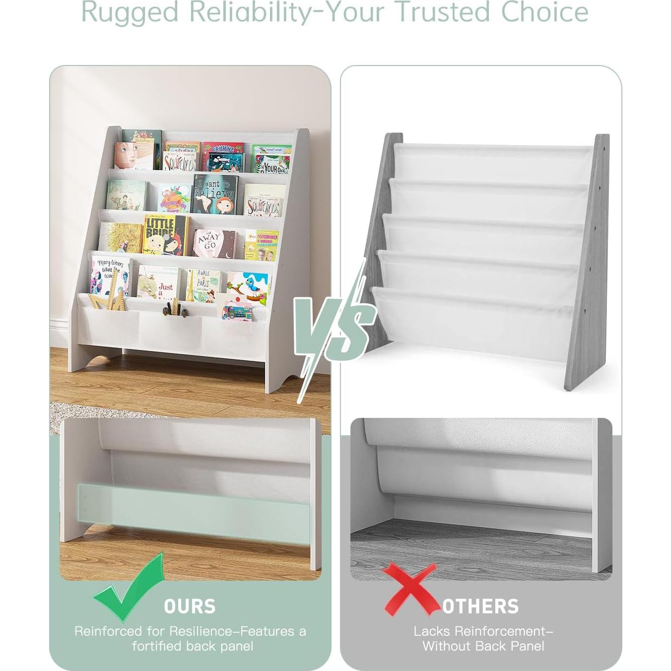 Estantería Infantil SEIRIONE 4 Niveles Eco-Segura Blanca