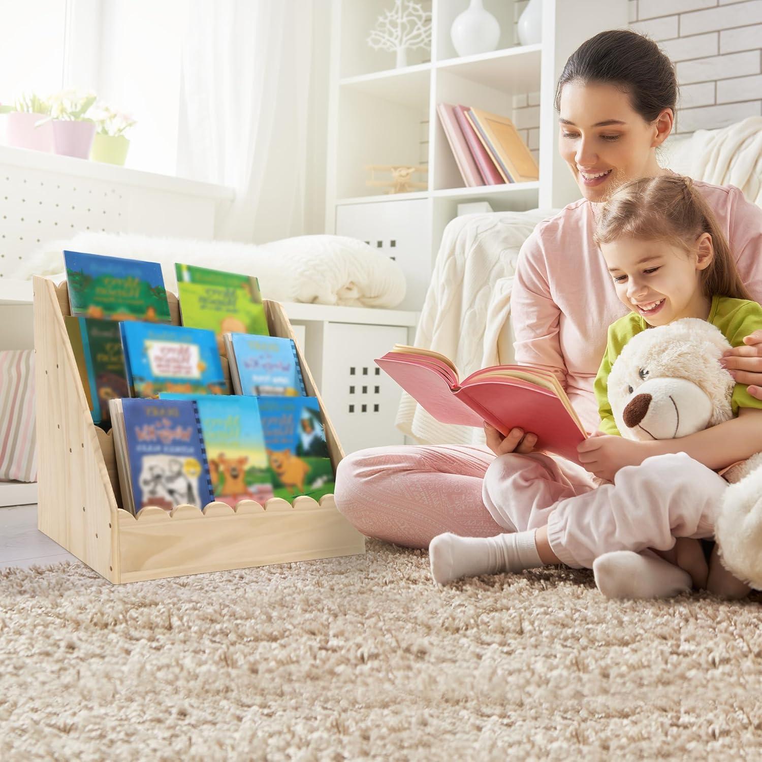 Estante de Libros Infantil BALAPET 3 Niveles Madera 42x27 cm