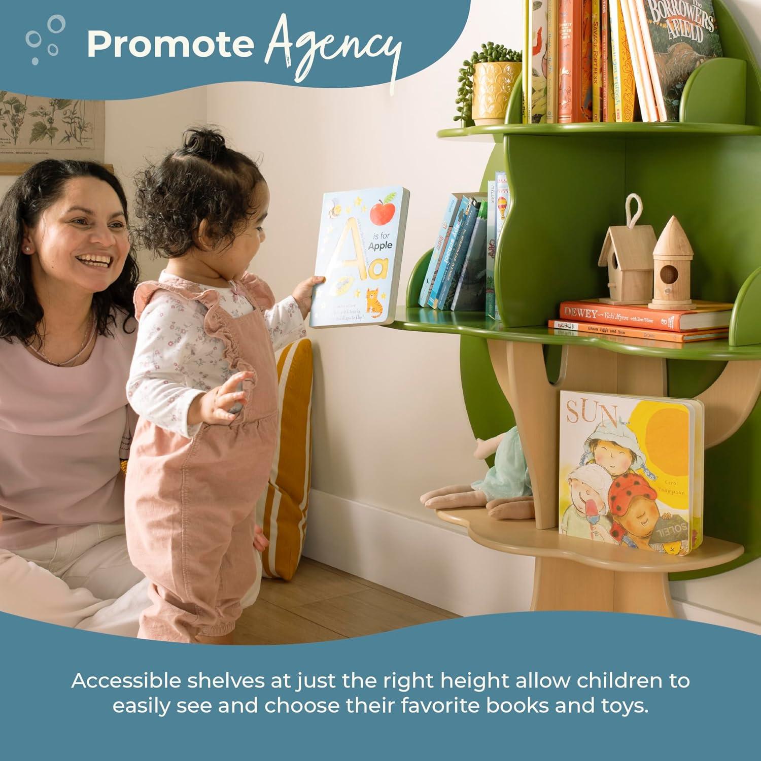 Estantería de Libros en Forma de Árbol Guidecraft 6 Estantes