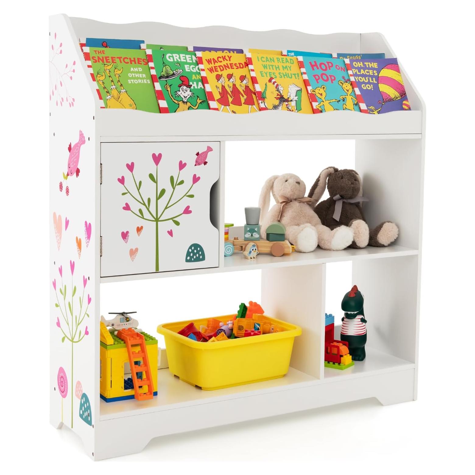 Librero Multifuncional Costzon para Niños 3 Niveles Blanco