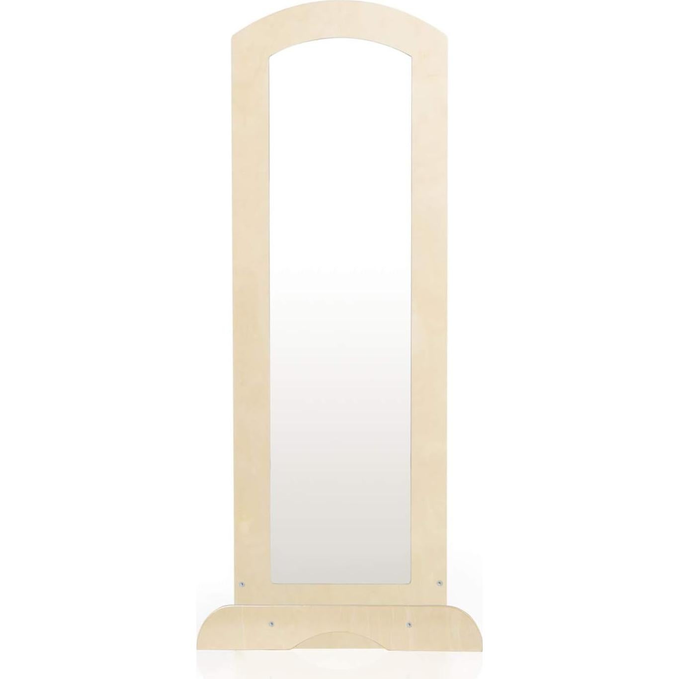 Centro de Vestir y Almacenar Guidecraft Natural - Madera, Espejo, 3 Estantes