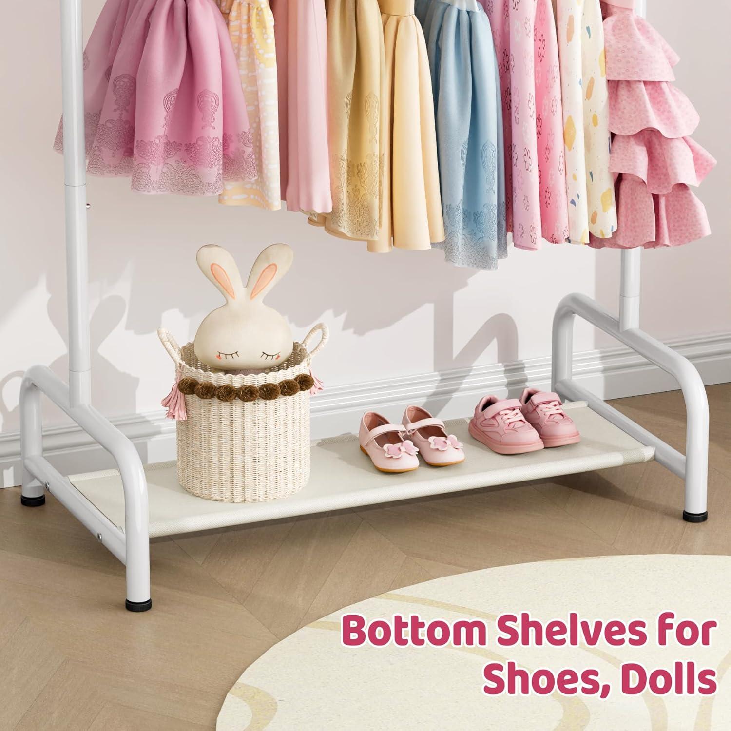 Rack de Ropa para Niños Sleeping Lamb Blanco 81.3x38.1x114.3 cm