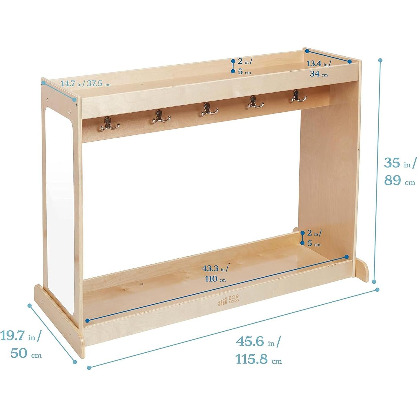 Isla de Disfraces ECR4Kids Natural - Organizador Infantil 115.8 cm