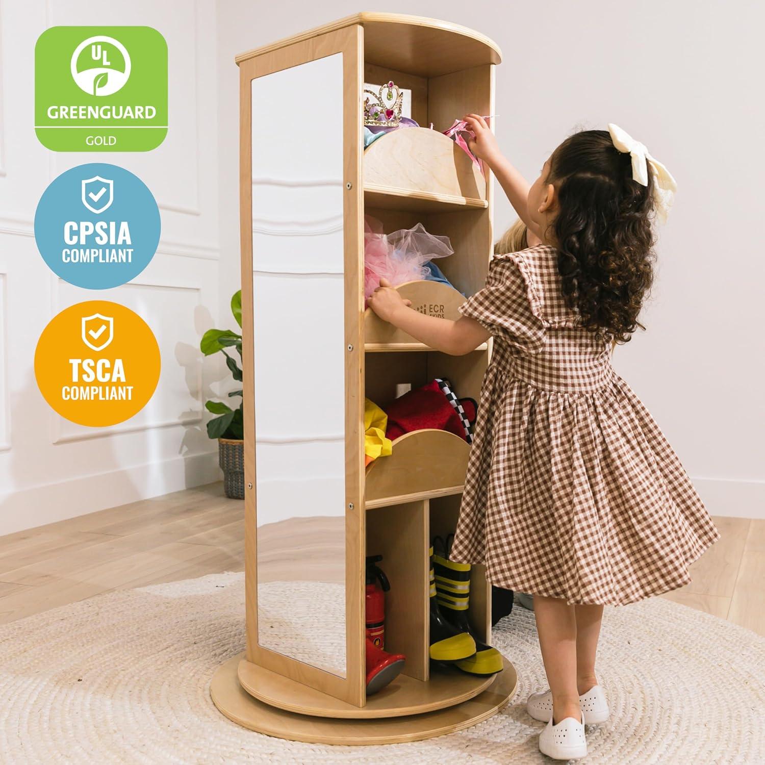 Carrusel Rotatorio de Disfraces ECR4Kids Natural 60cm