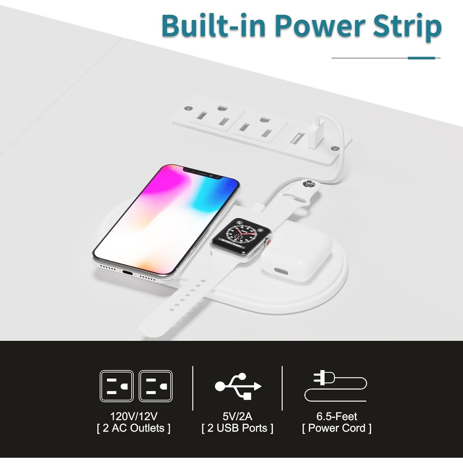 Cómoda LUMTOK 10 Cajones con Estante Colgante y LED