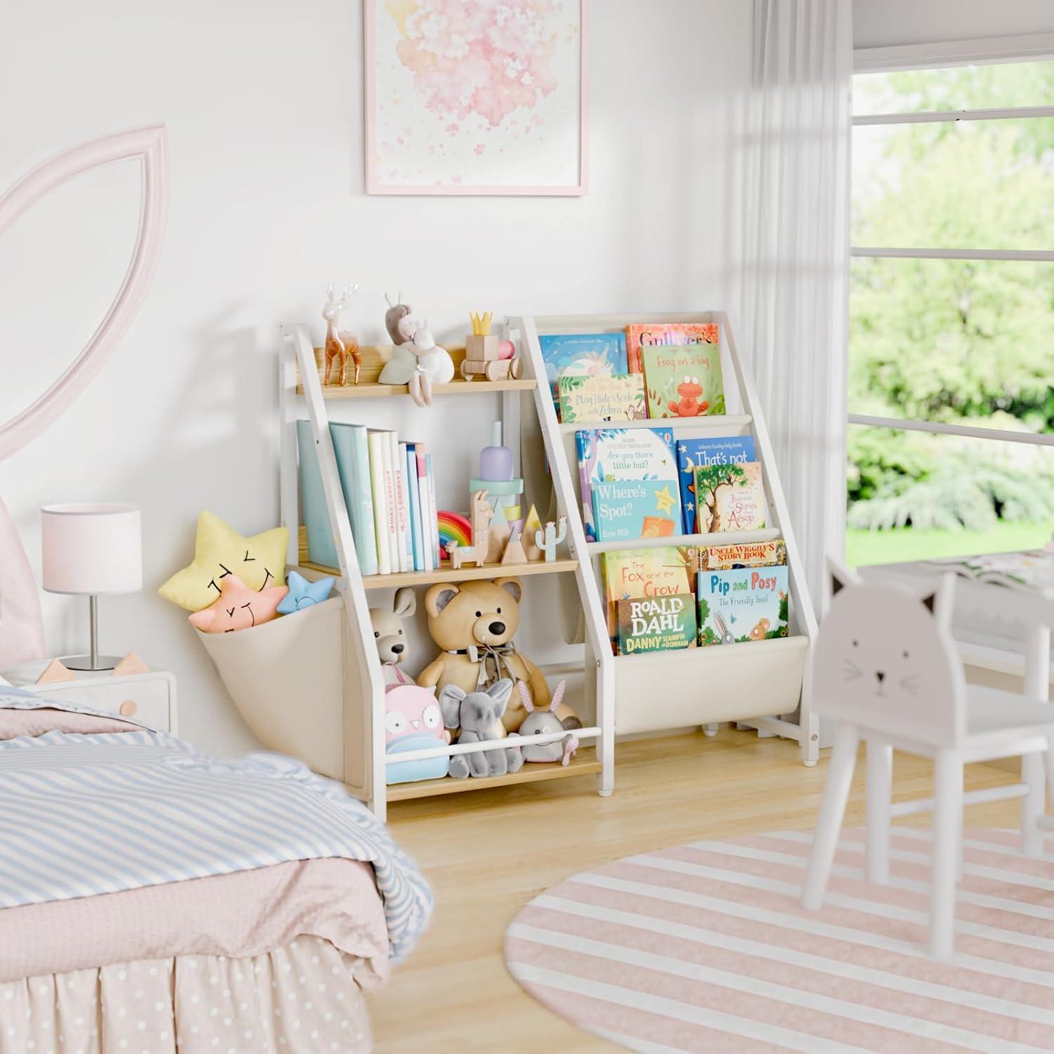 Estantería de Libros y Juguetes LATIBELL 3 Niveles Madera Clara