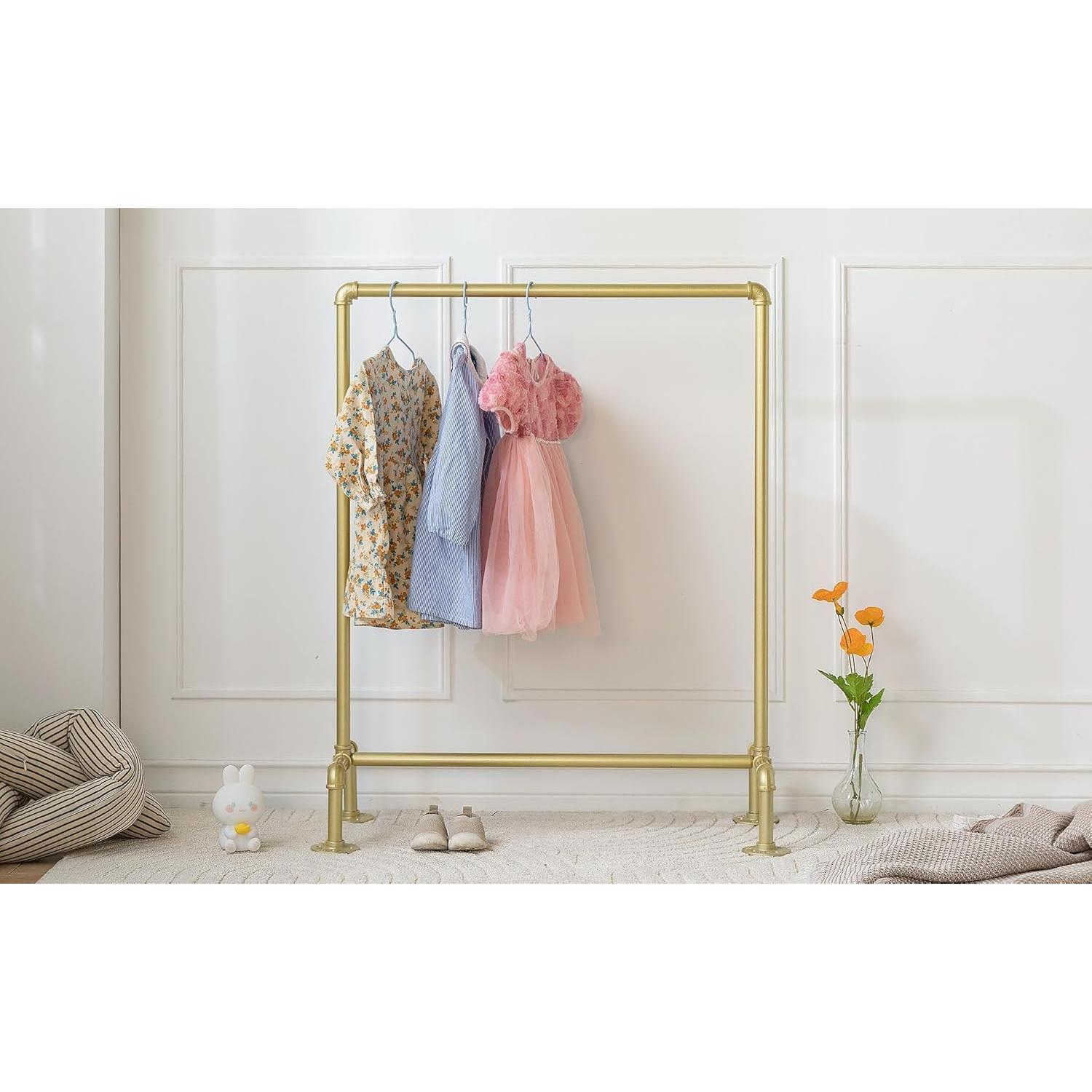 Perchero de Ropa para Niños DOFURNILIM Dorado 100x84 cm