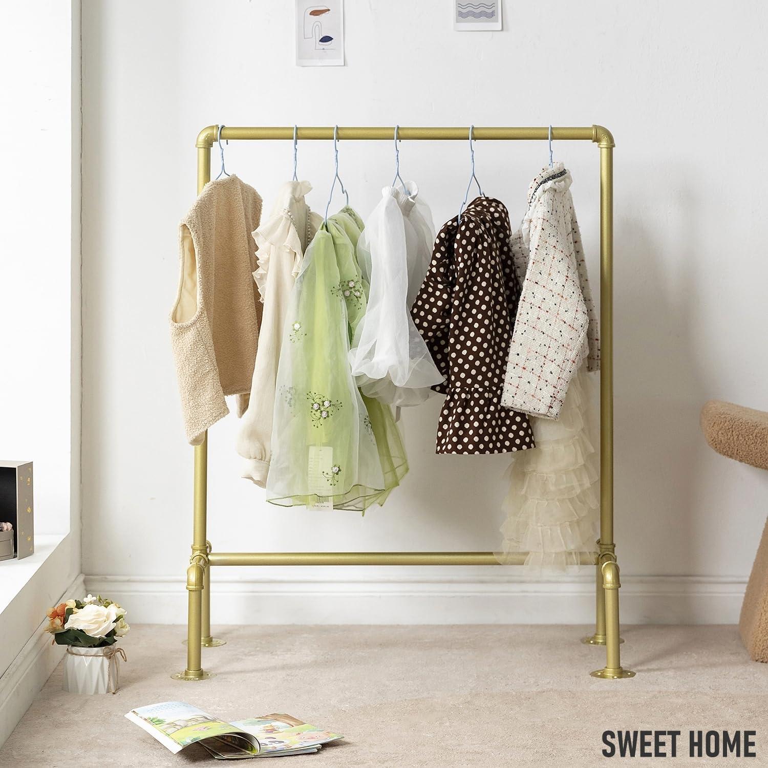 Perchero de Ropa para Niños DOFURNILIM Dorado 100x84 cm