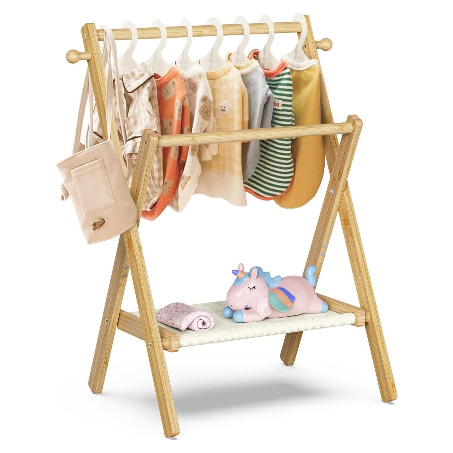 Perchero para Bebés BAMBOOHOMIE Natural Plegable 73 cm