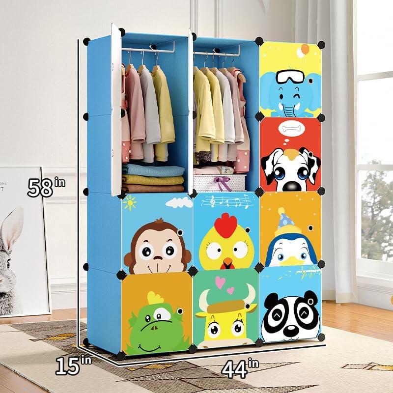 Armario Infantil MAGINELS Azul 12 Cubos 111x37x148cm