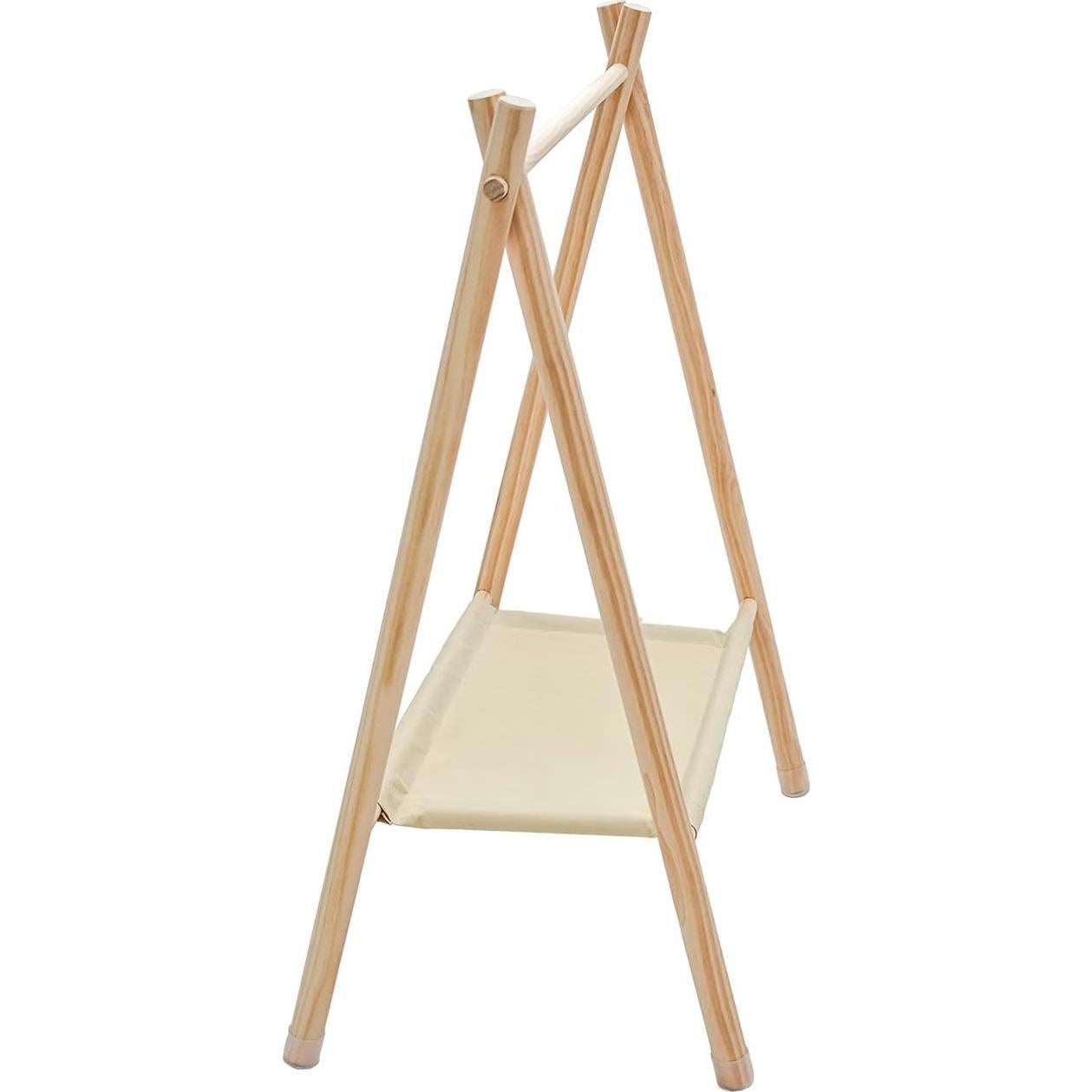 Perchero de Madera Morimoe Grande Beige para Mascotas y Bebés