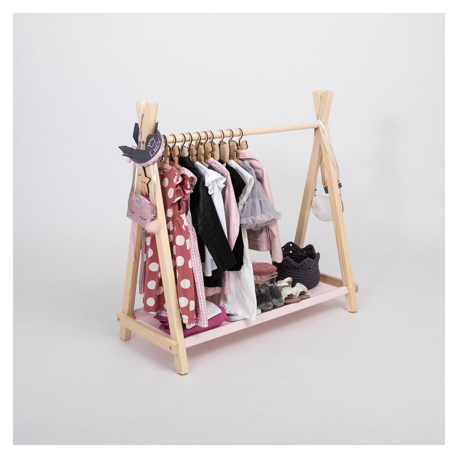 Perchero infantil de madera Sweet Home From Wood - Diseño Montessori