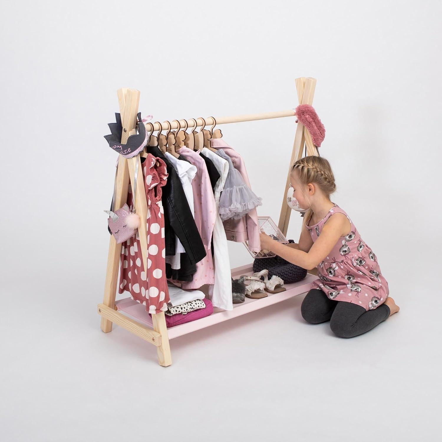 Perchero infantil de madera Sweet Home From Wood - Diseño Montessori