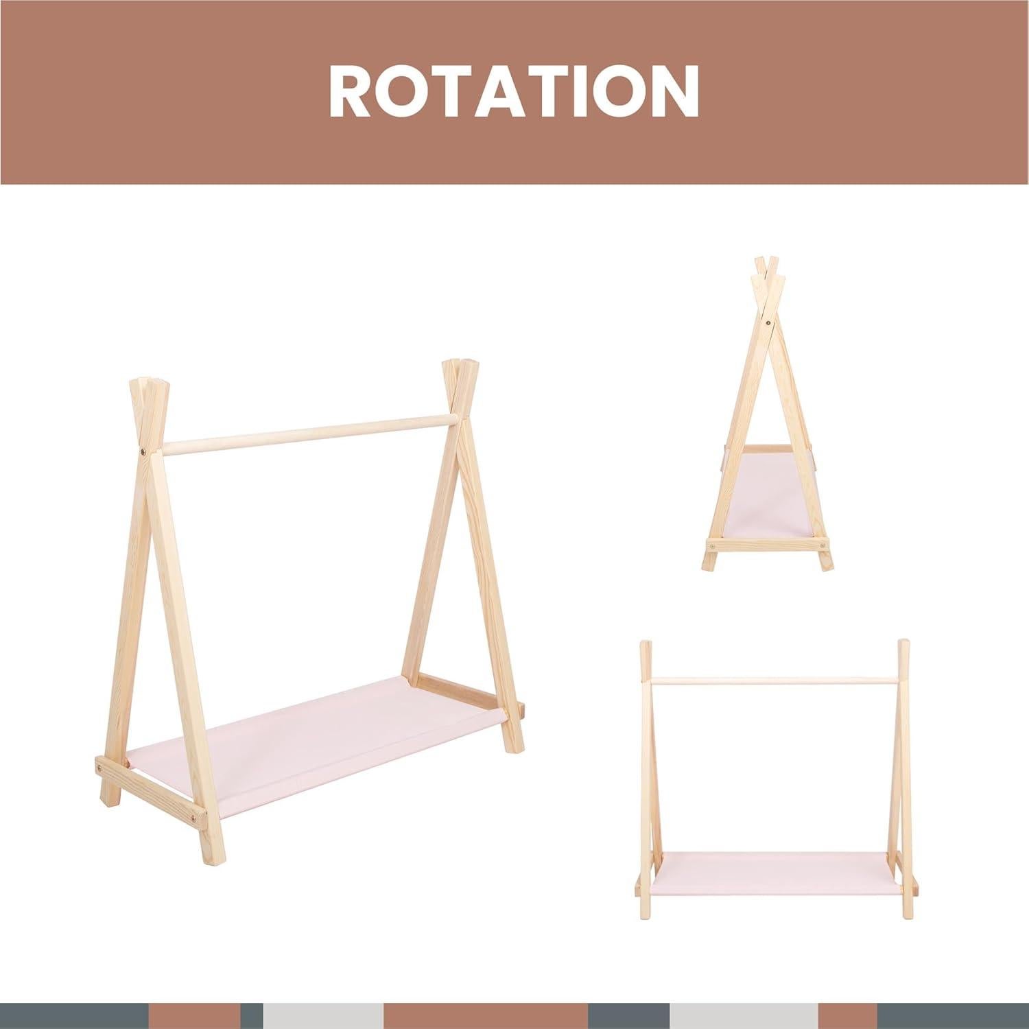 Perchero infantil de madera Sweet Home From Wood - Diseño Montessori