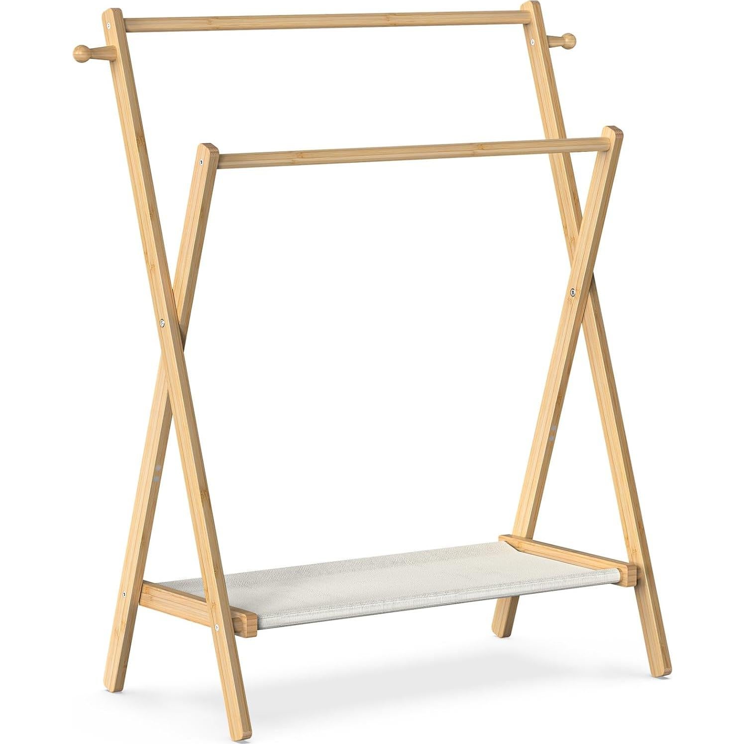 Perchero Infantil Plegable BAMBOOHOMIE con Estante 79cm