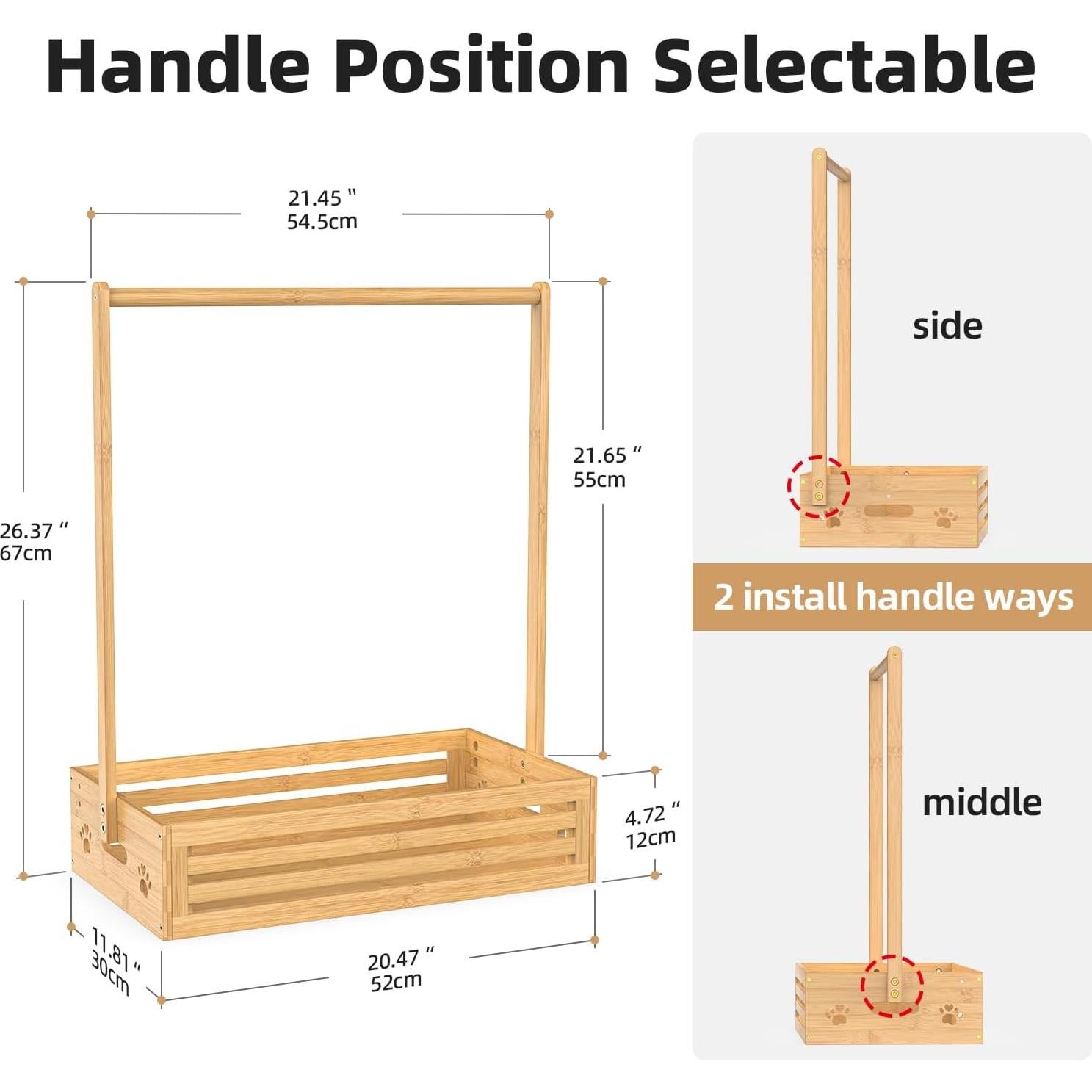 Perchero de Ropa para Bebés y Mascotas BAMBOOHOMIE 67 cm