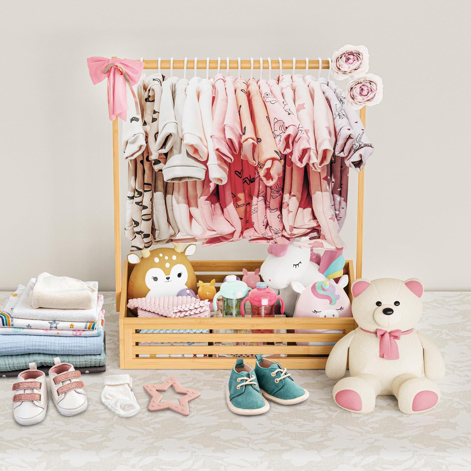 Perchero de Ropa para Bebés y Mascotas BAMBOOHOMIE 67 cm