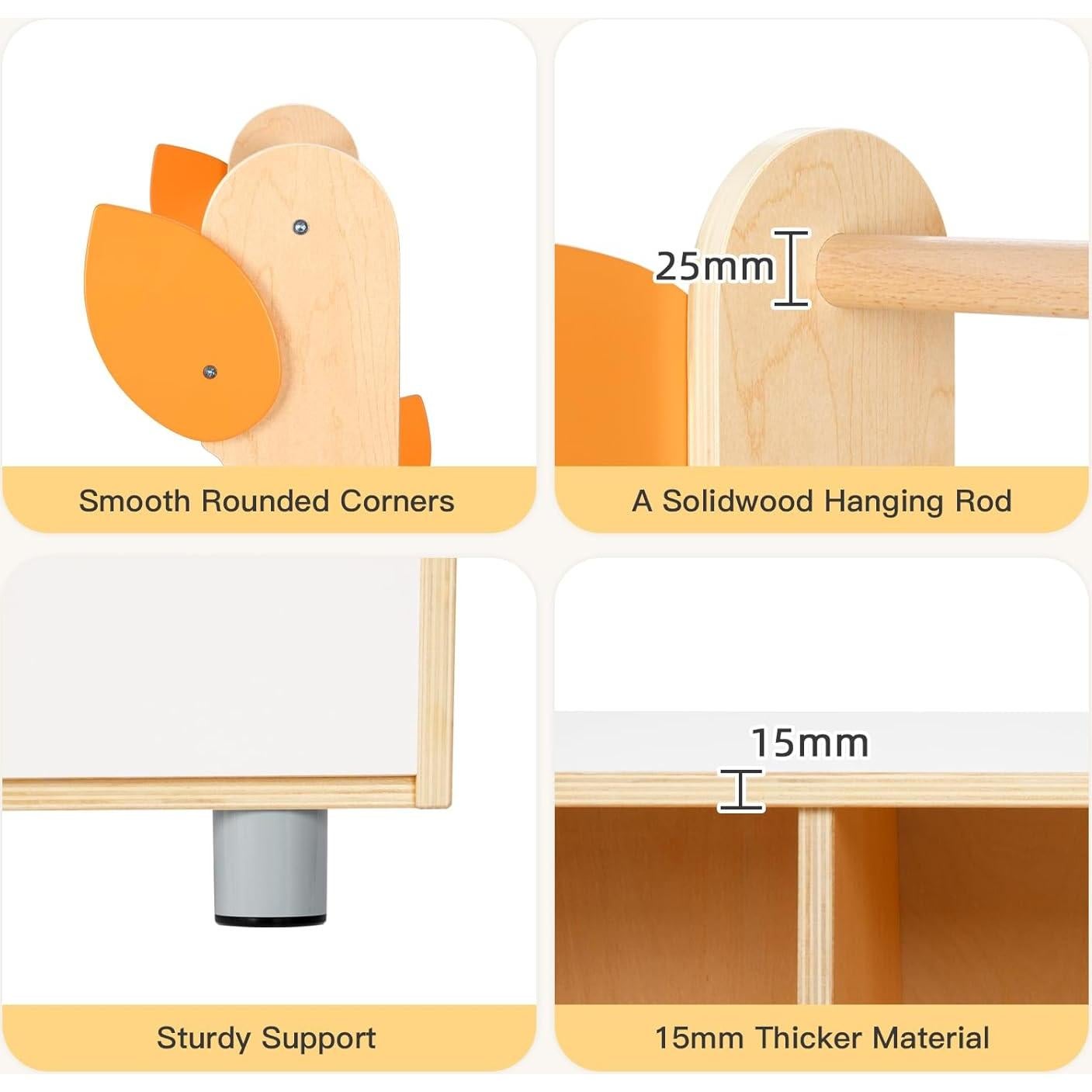 Soporte para Disfraces Infantil OOOK Tree Kids - Almacenamiento 74.9x122.7 cm