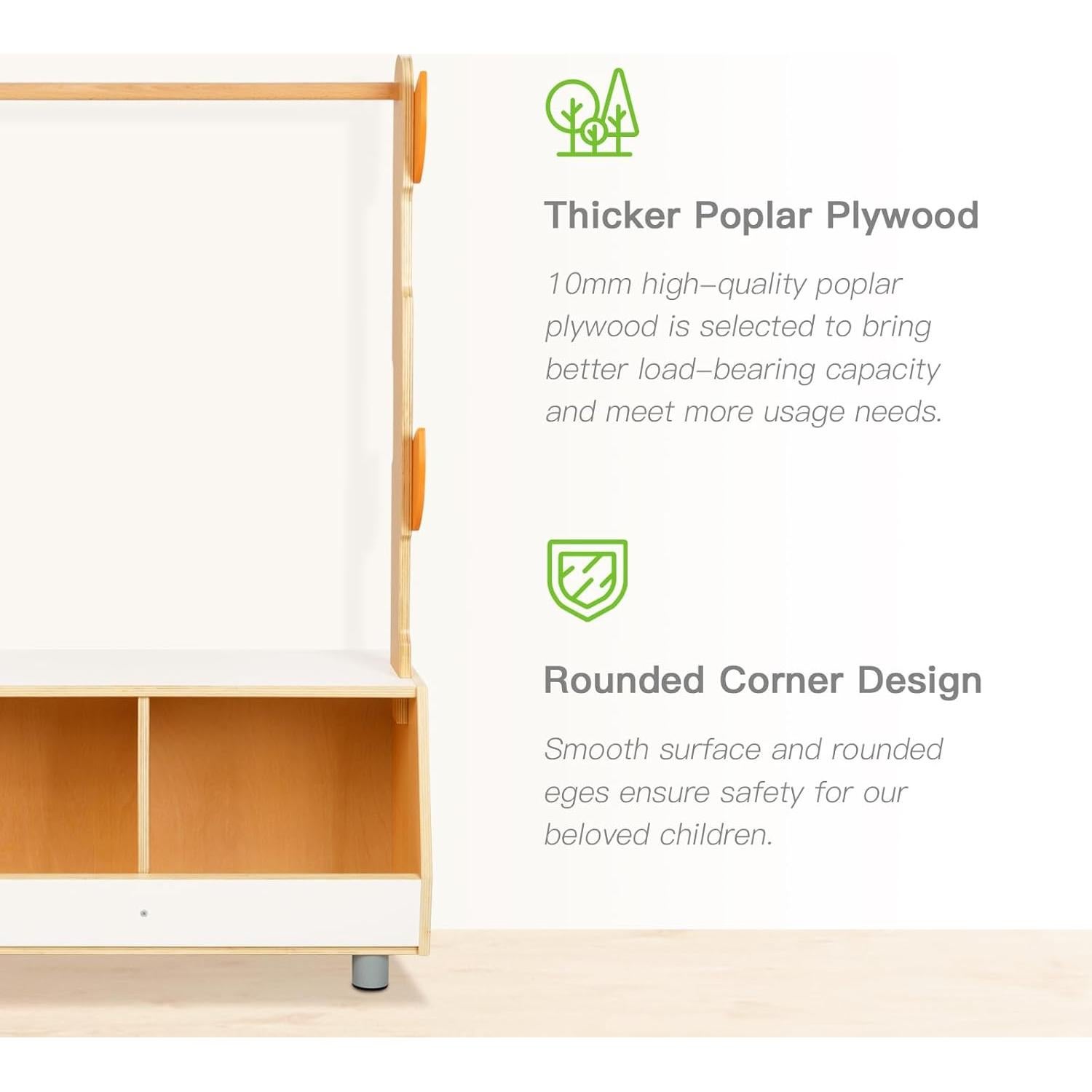 Soporte para Disfraces Infantil OOOK Tree Kids - Almacenamiento 74.9x122.7 cm