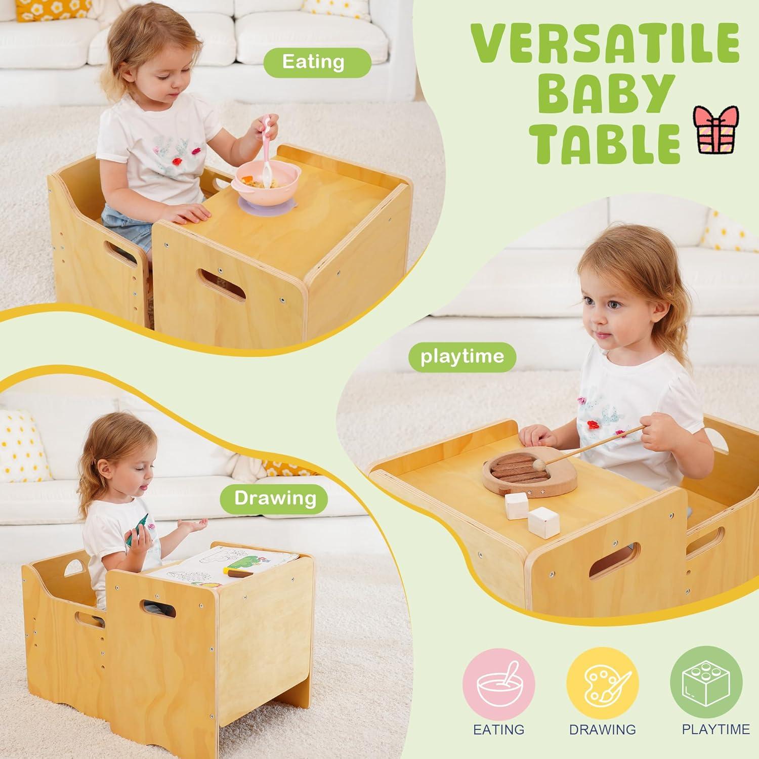 Conjunto Mesa y Silla Montessori MallBest - Altura Ajustable