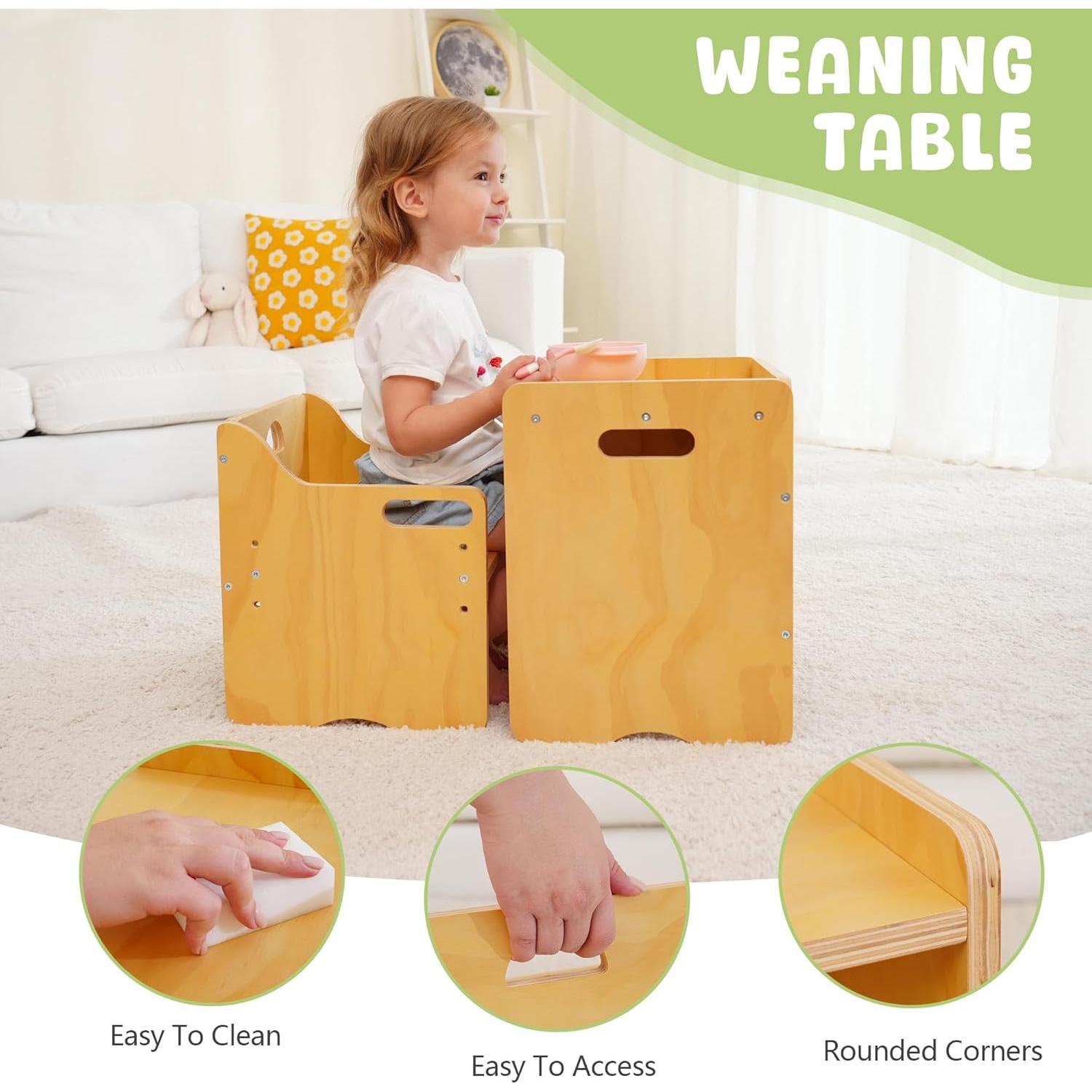 Conjunto Mesa y Silla Montessori MallBest - Altura Ajustable