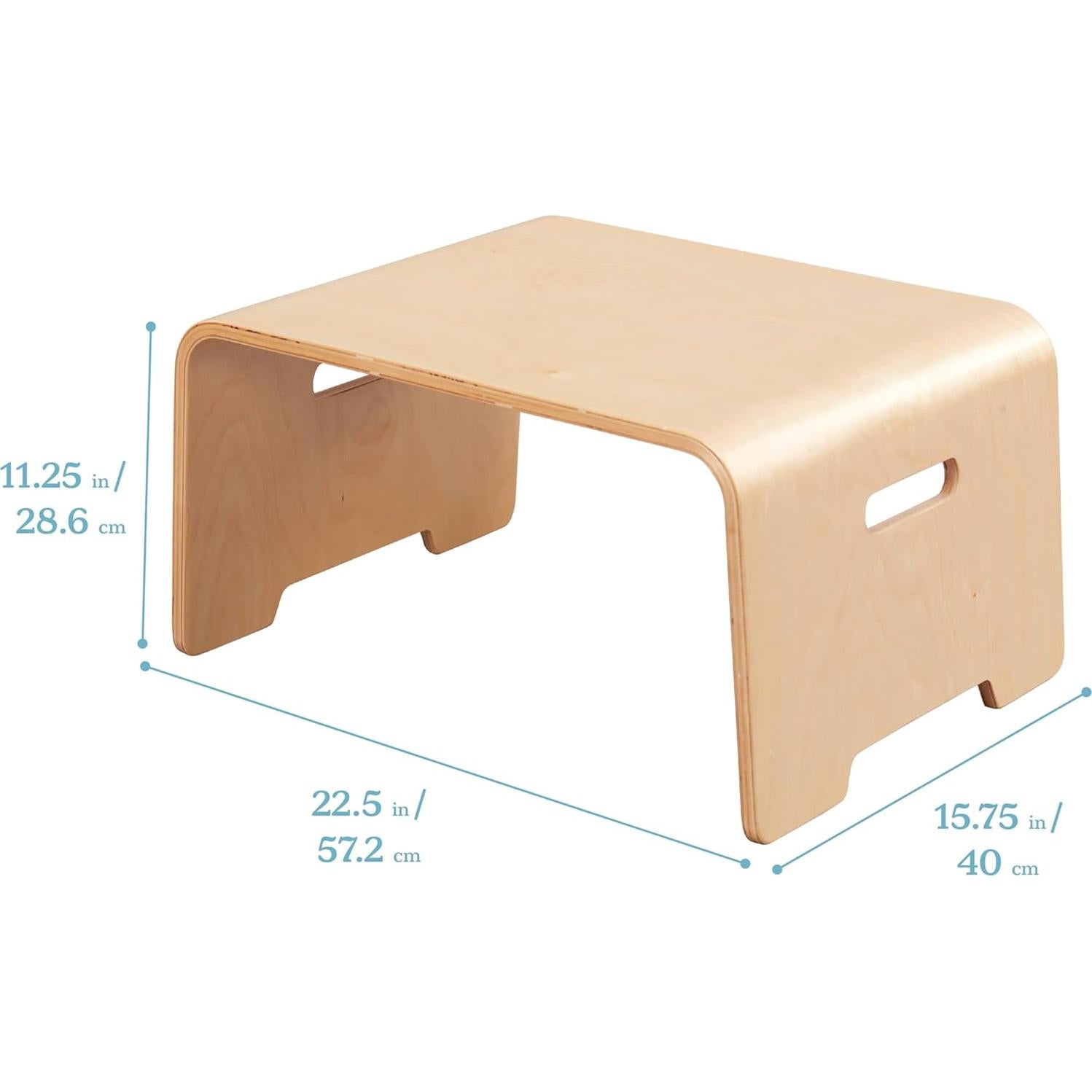 Escritorio de Rodillo ECR4Kids Natural para Niños y Adolescentes