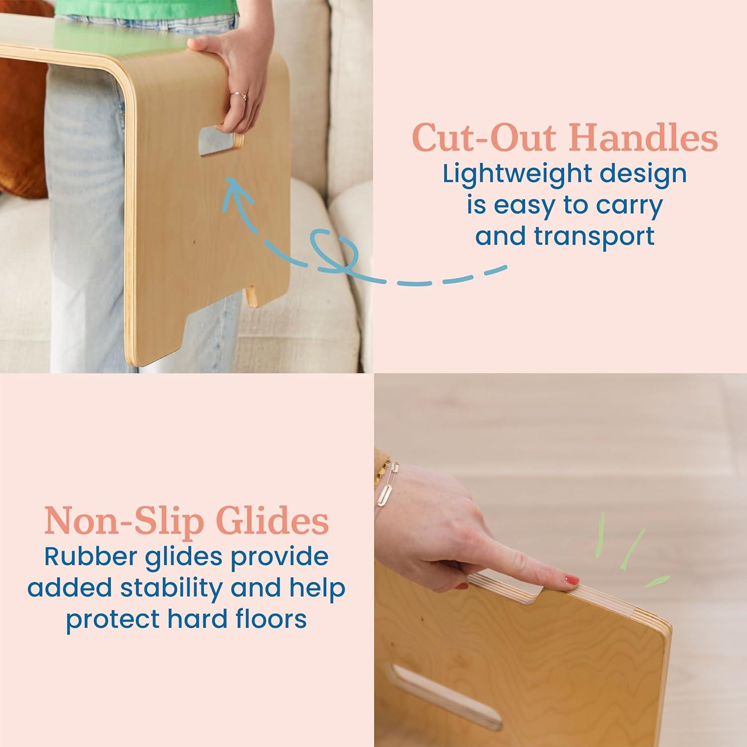 Escritorio de Rodillo ECR4Kids Natural para Niños y Adolescentes