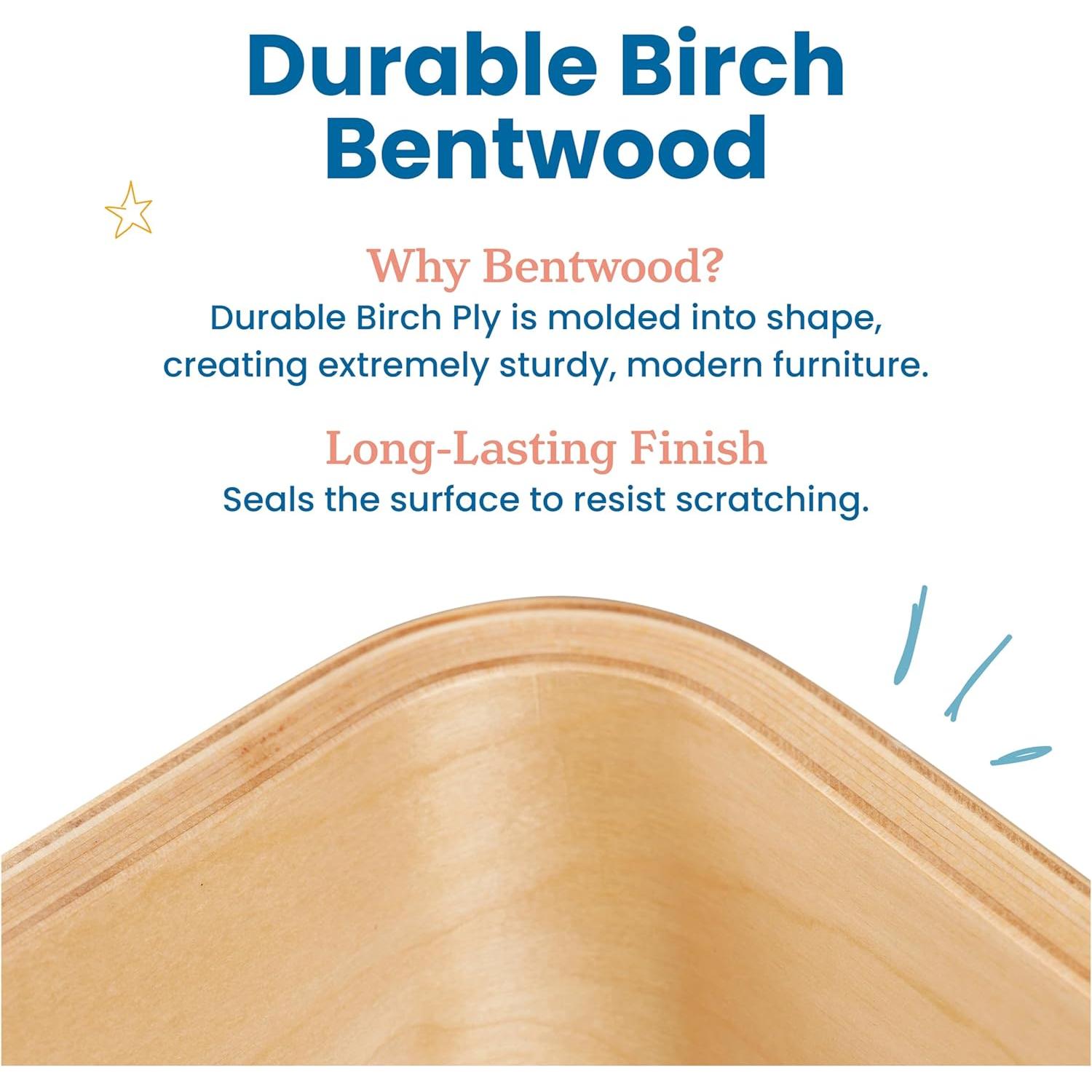 Escritorio de Rodillo ECR4Kids Natural para Niños y Adolescentes