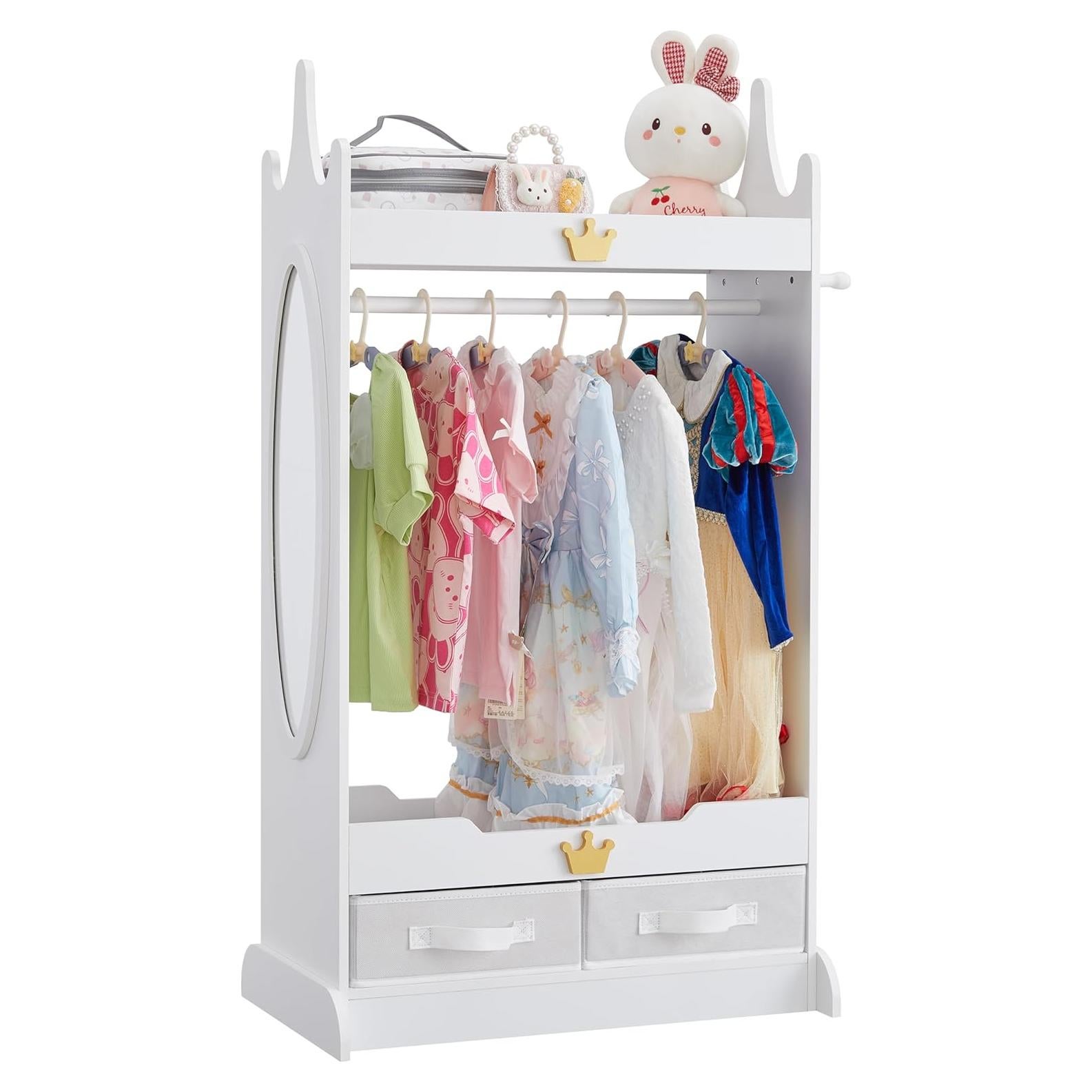 Armario de Almacenamiento para Disfraces de Niños GTOLV Blanco