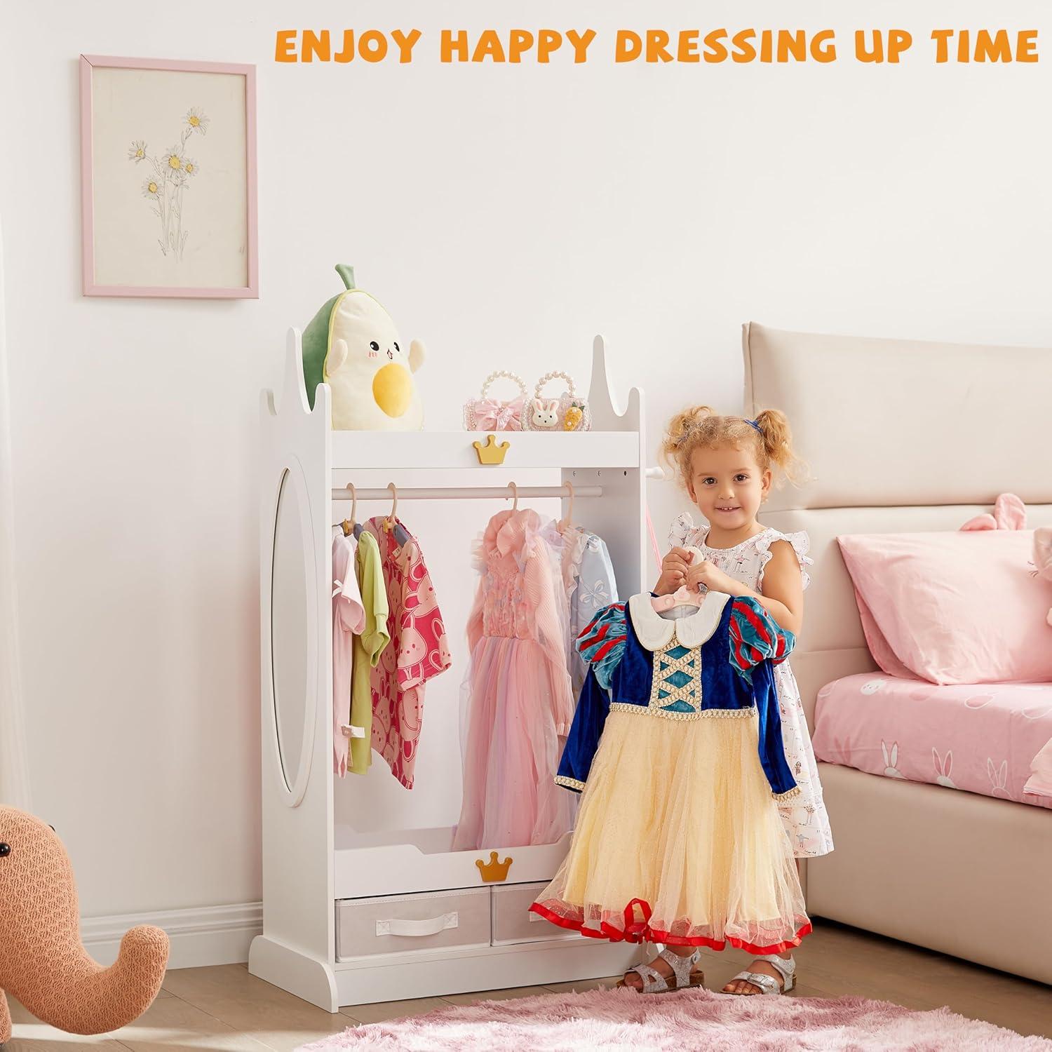 Armario de Almacenamiento para Disfraces de Niños GTOLV Blanco