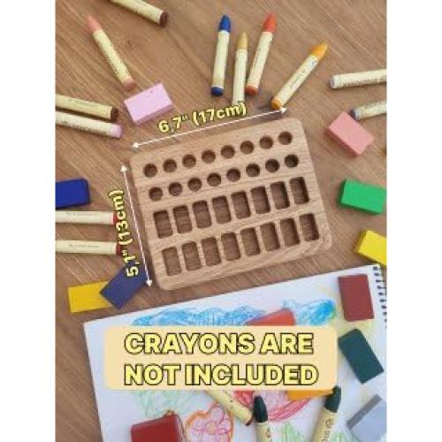 Soporte de Crayones de Madera Waldorf para 16 Bloques Stockmar