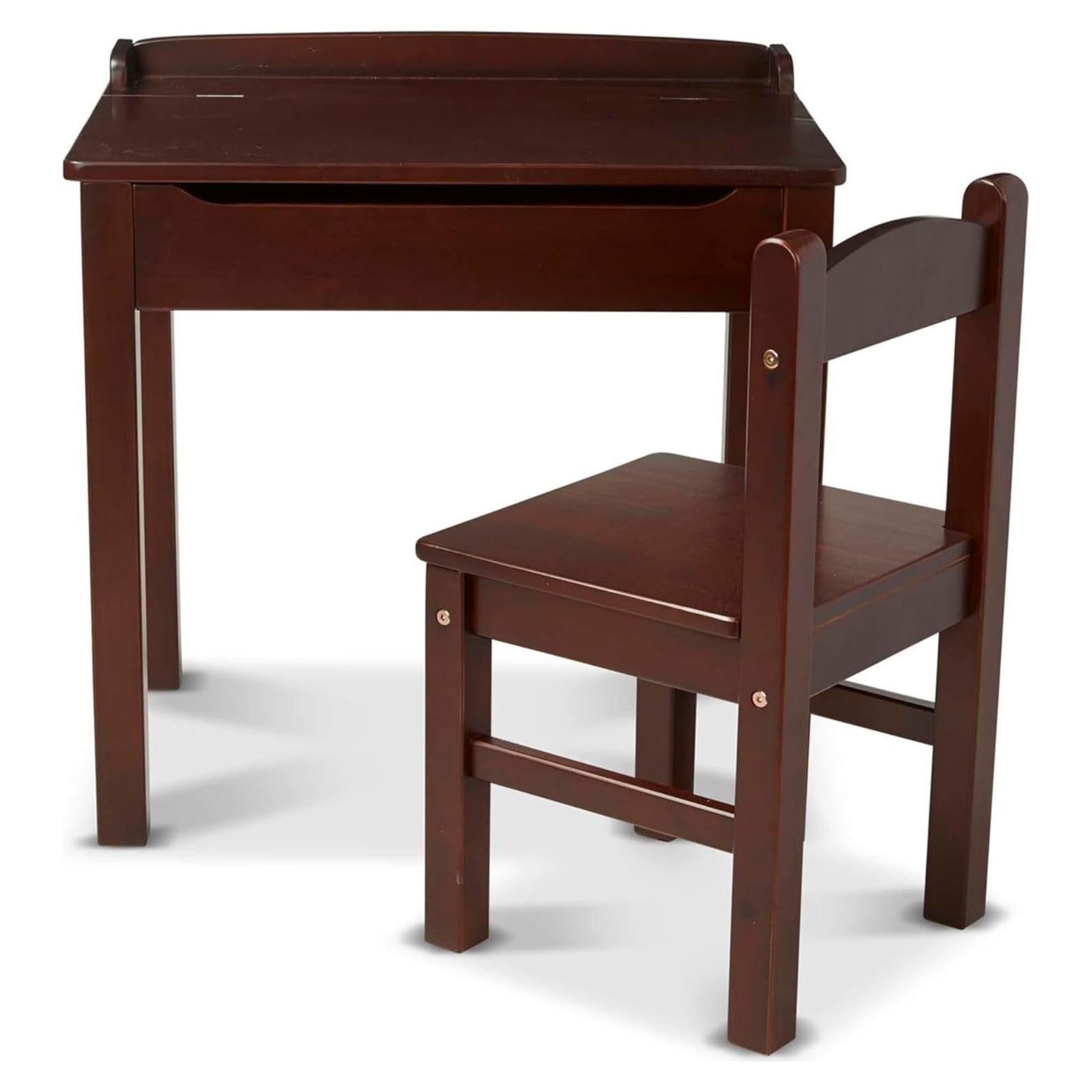 Escritorio y Silla de Madera Melissa & Doug - Espresso