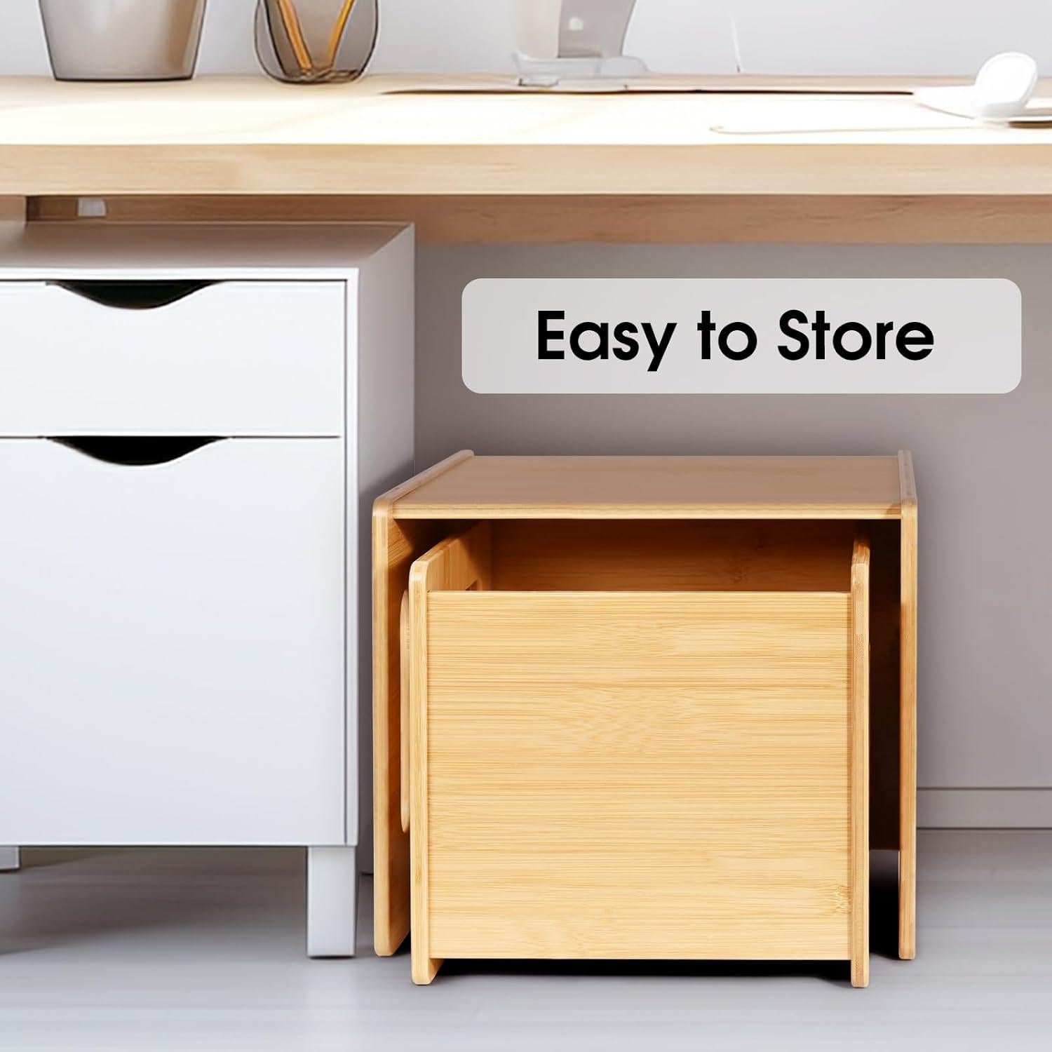 Conjunto de Mesa y Sillas Montessori Ollieroo para Niños 1-3 Años