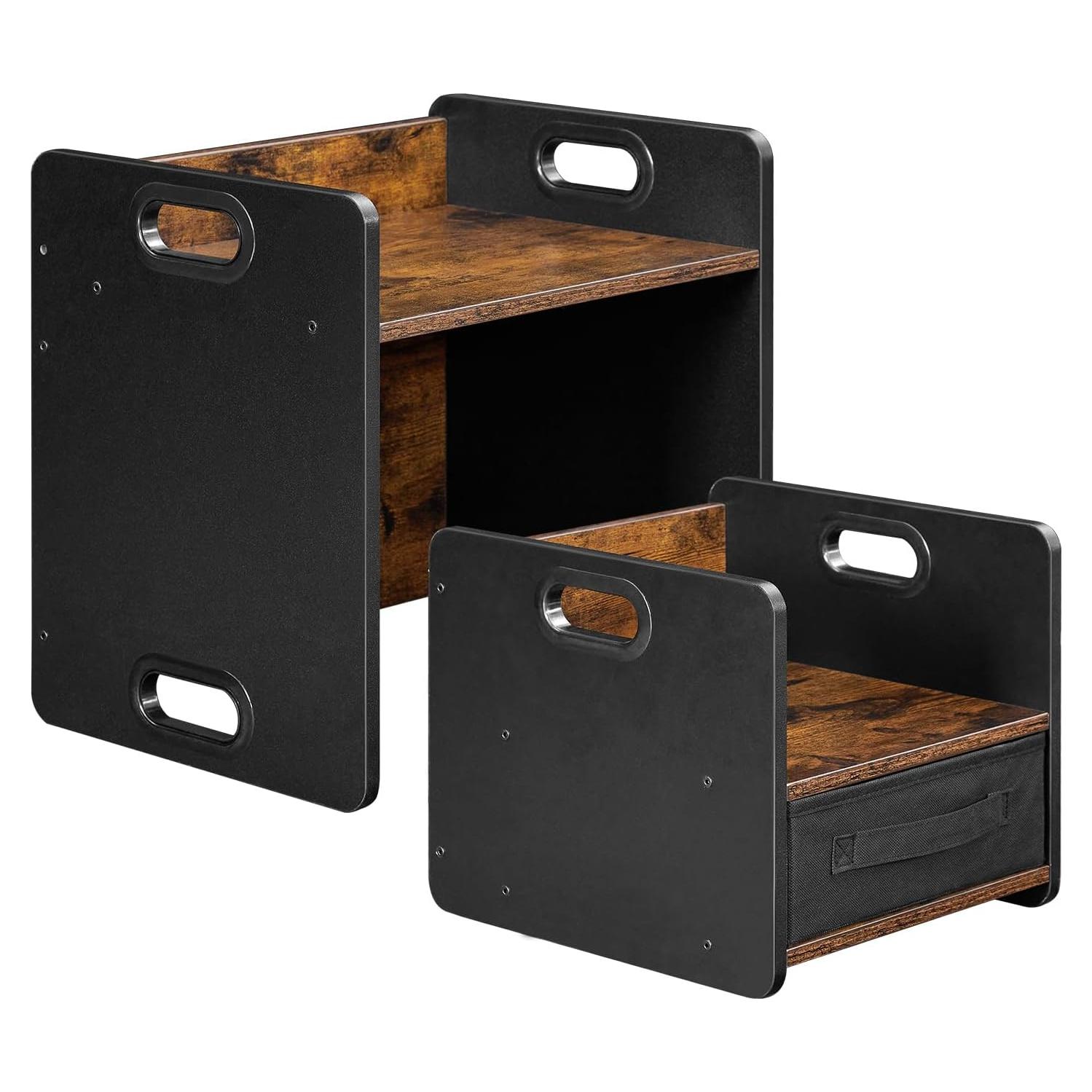 Conjunto de Mesa y Silla HOOBRO para Niños 1-3 Años Marrón Rústico