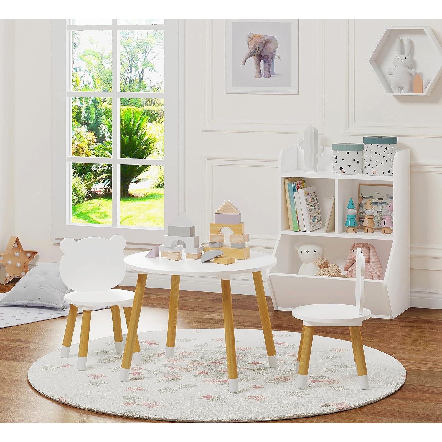 Conjunto Mesa y Sillas de Madera UTEX para Niños - 3 Piezas