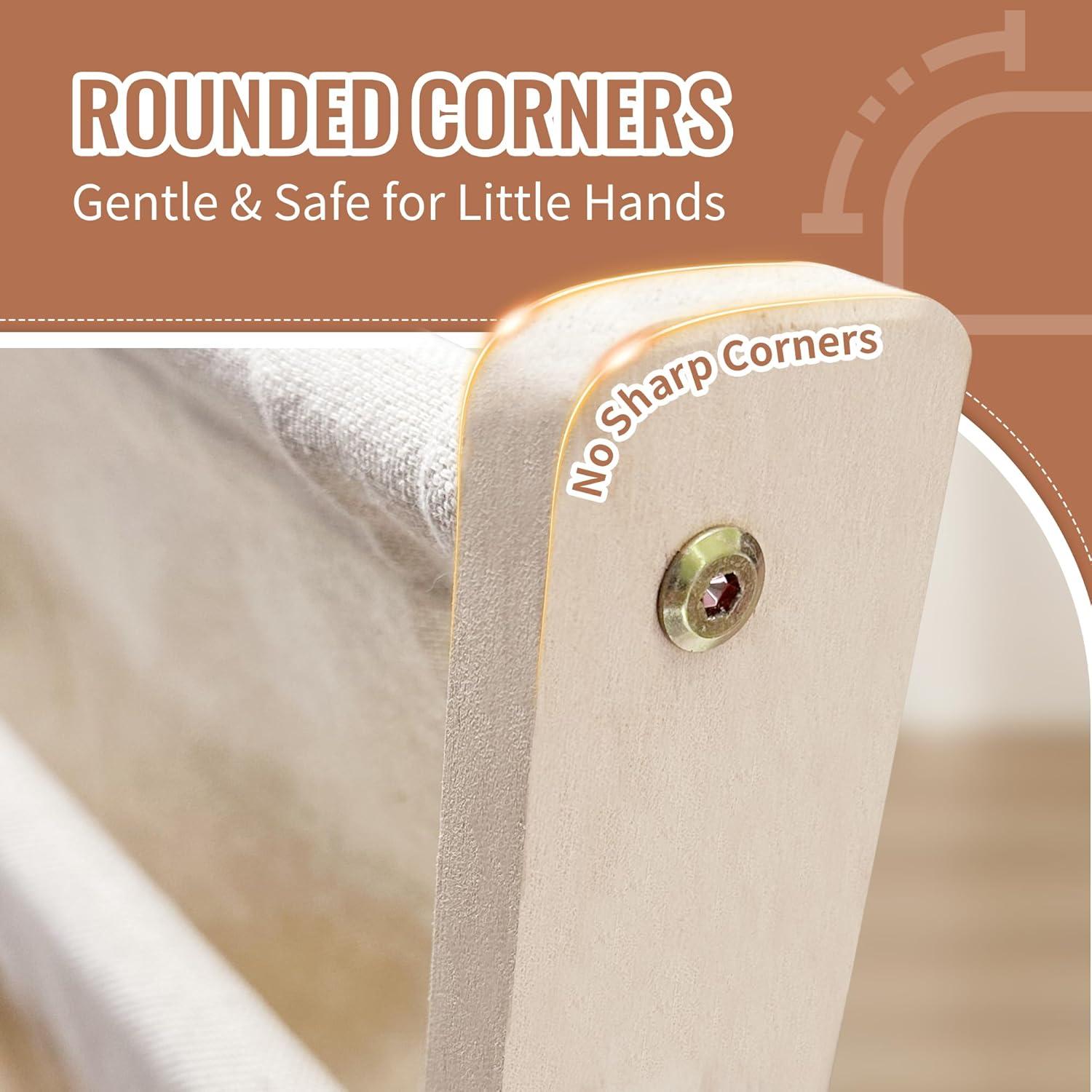 Estantería Montessori Huoyimen para Niños con 3 Cajas de Tela