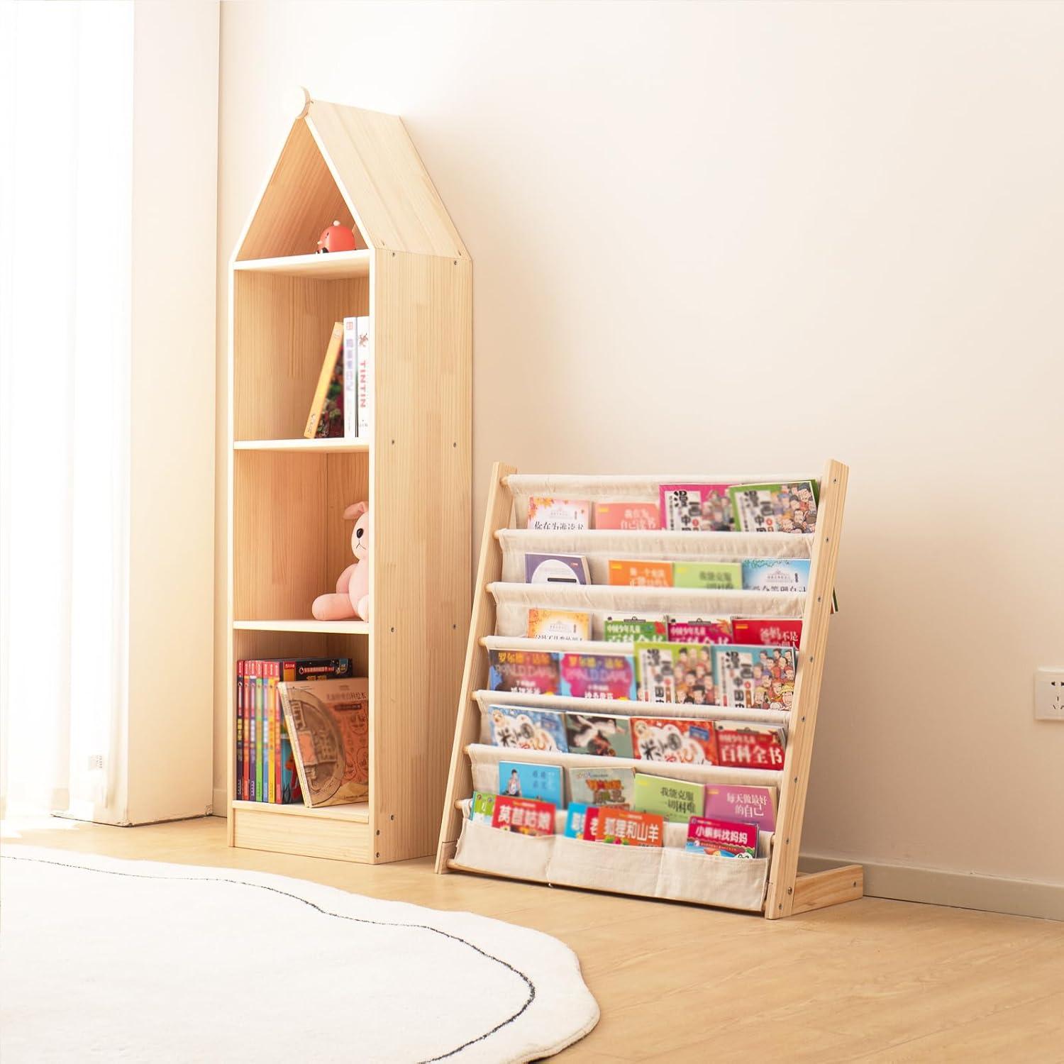 Estantería de Madera para Niños ChubanCraft 6 Niveles 75x30x79cm