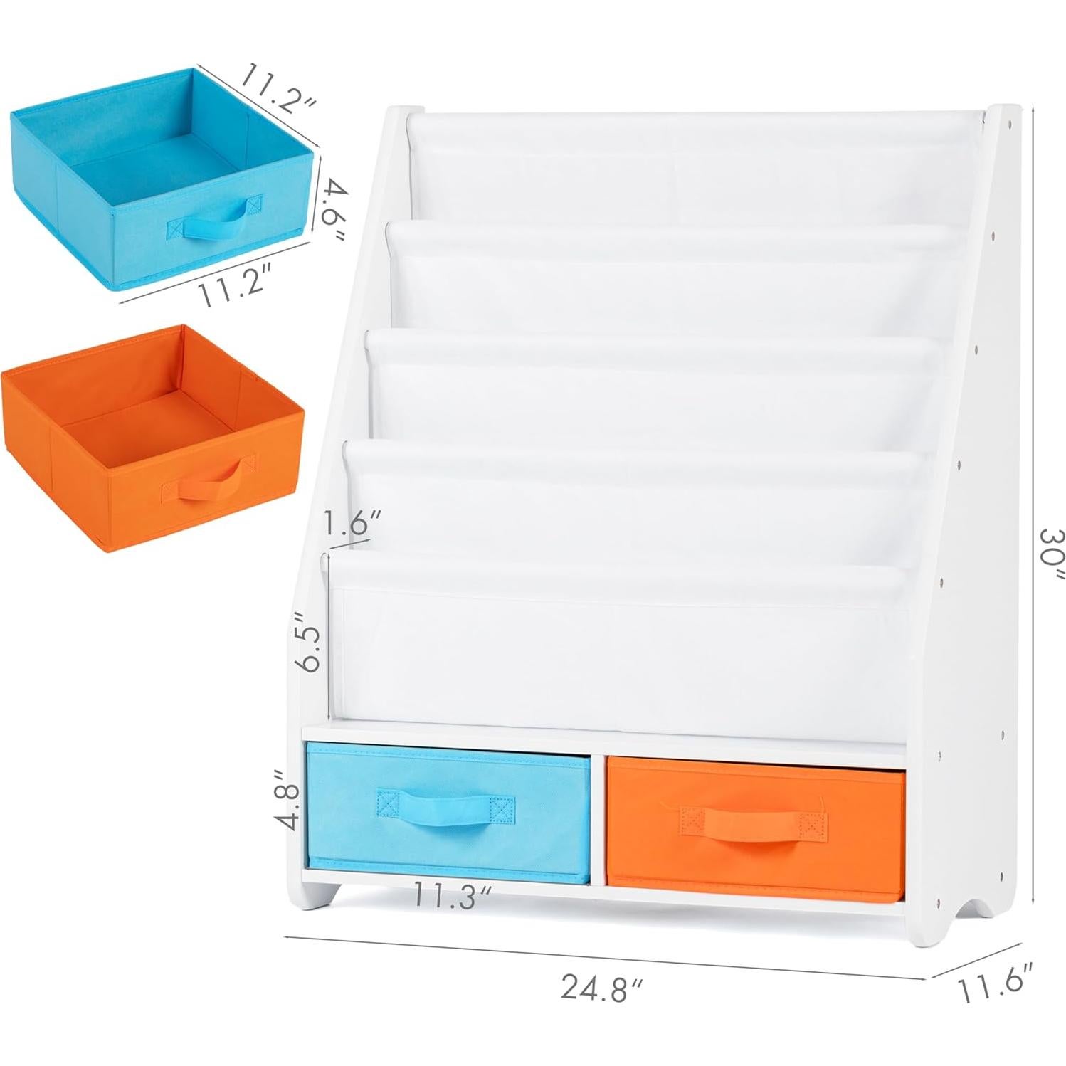 Estantería Infantil UTEX 4 Niveles con Contenedores Extraíbles