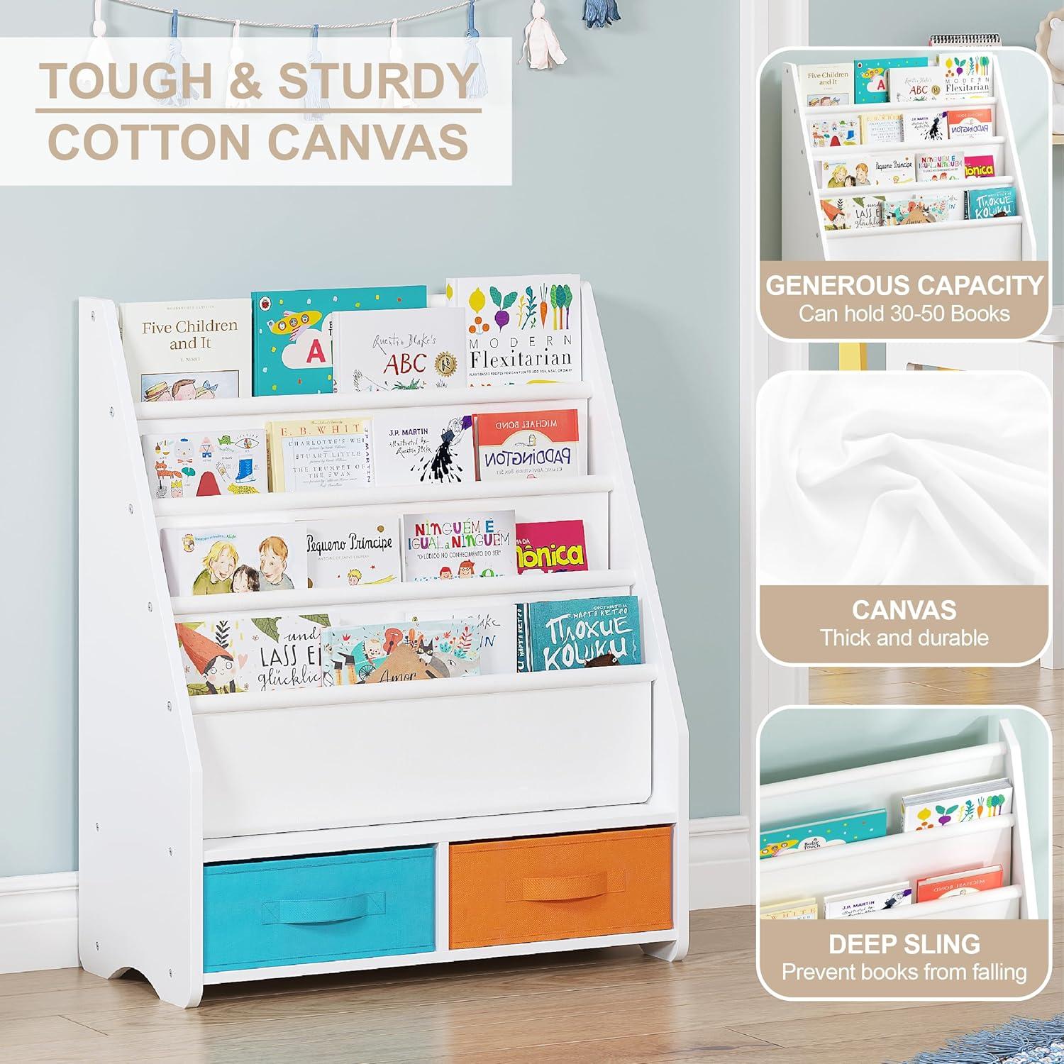 Estantería Infantil UTEX 4 Niveles con Contenedores Extraíbles