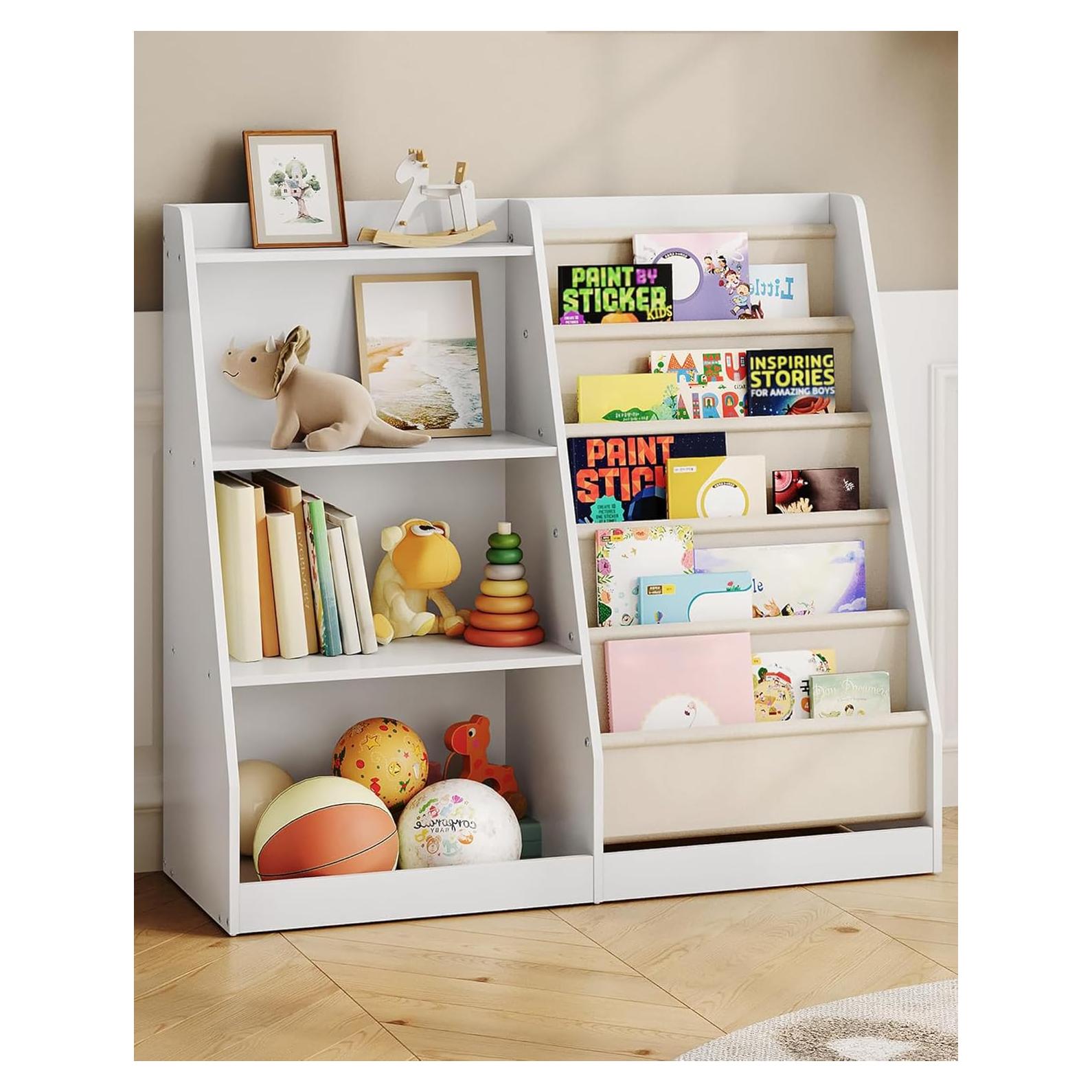 Estantería para Niños CHOEZON 90 cm 6 Capas Almacenamiento Juguetes