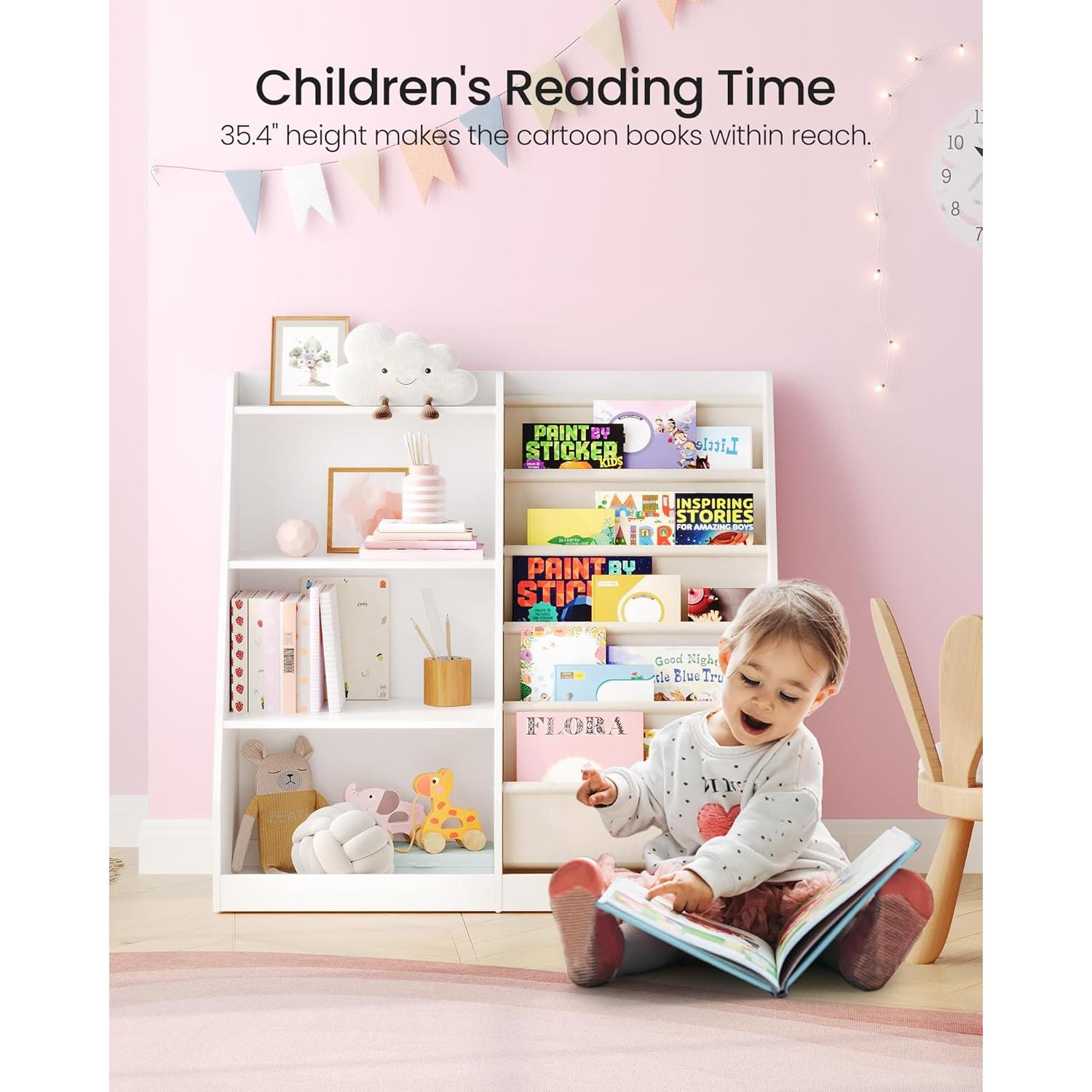 Estantería para Niños CHOEZON 90 cm 6 Capas Almacenamiento Juguetes