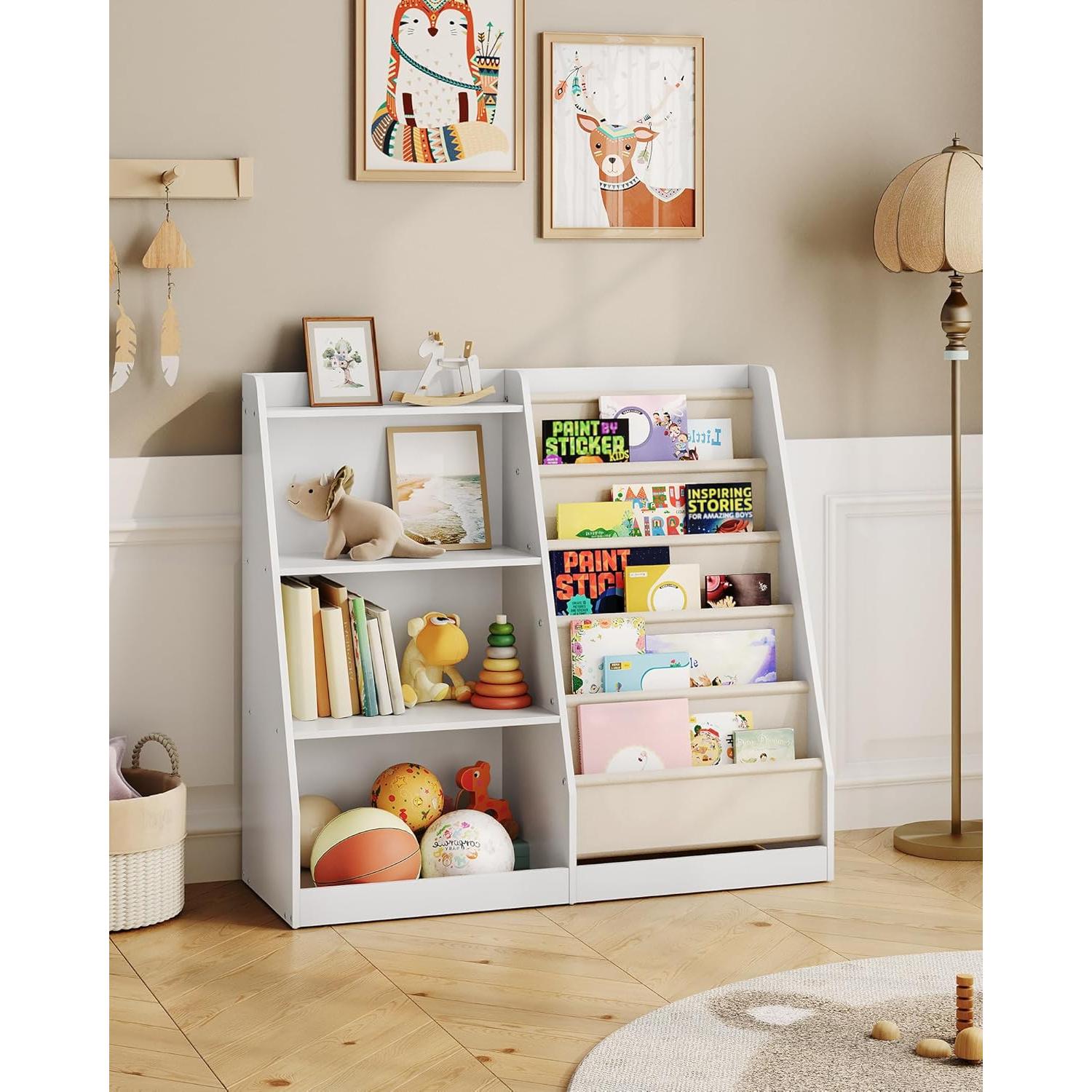 Estantería para Niños CHOEZON 90 cm 6 Capas Almacenamiento Juguetes