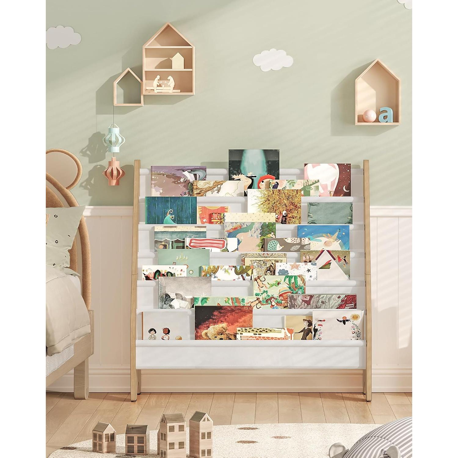 Estantería para Niños CHOEZON 6 Niveles Blanco Natural 80 cm