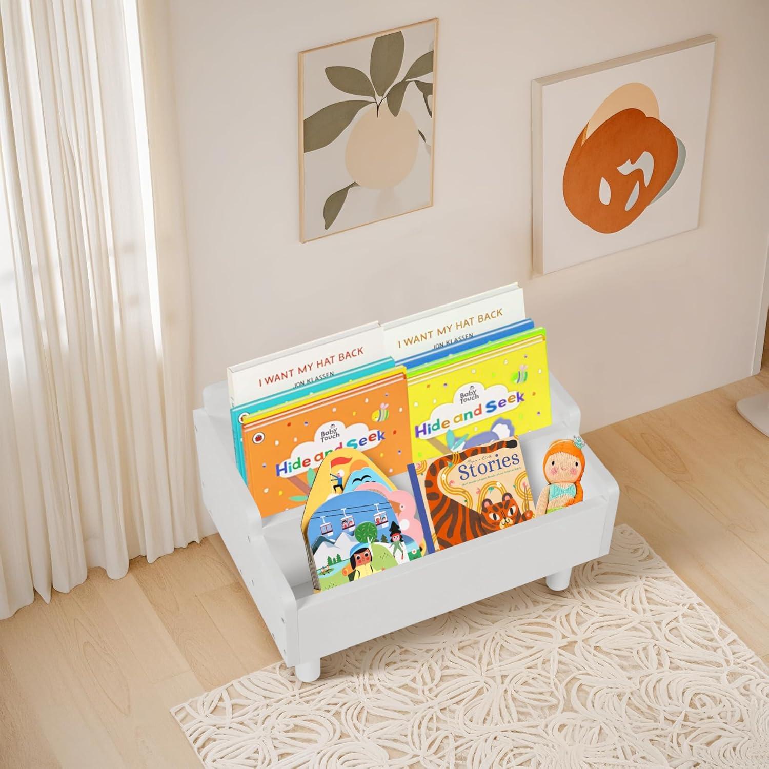 Estantería Montessori PHOENANCEE para Niños Pequeños - Almacenamiento de Libros