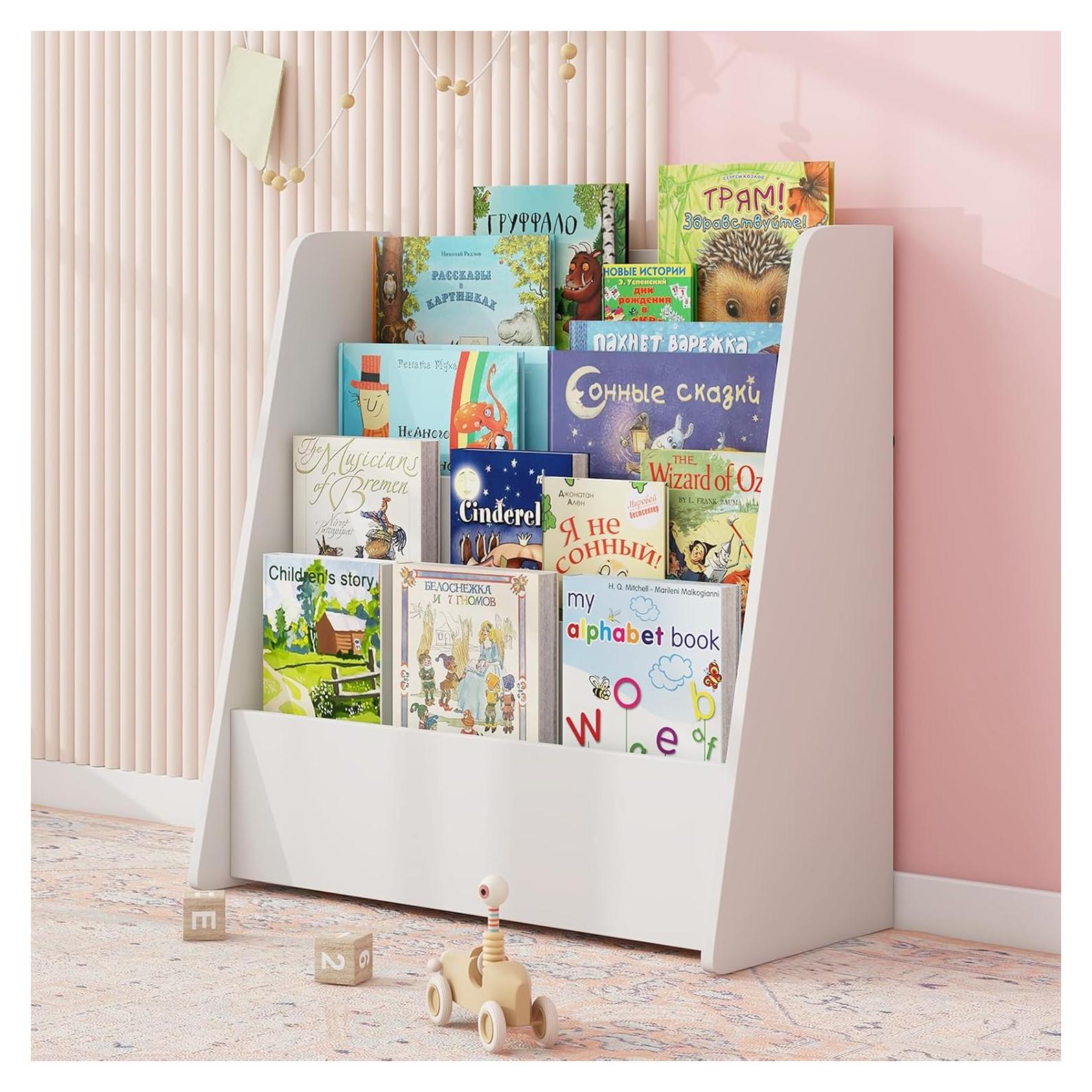 Estantería para Niños KOTEK 4 Niveles Madera Blanco