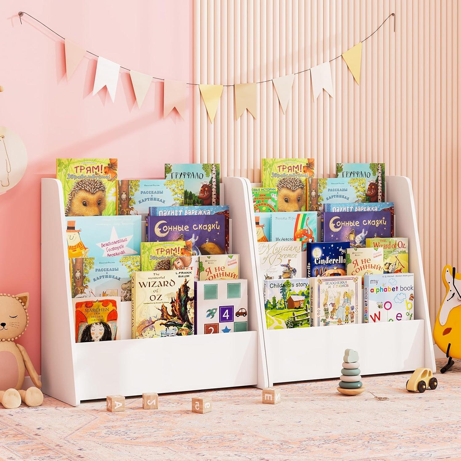 Estantería para Niños KOTEK 4 Niveles Madera Blanco