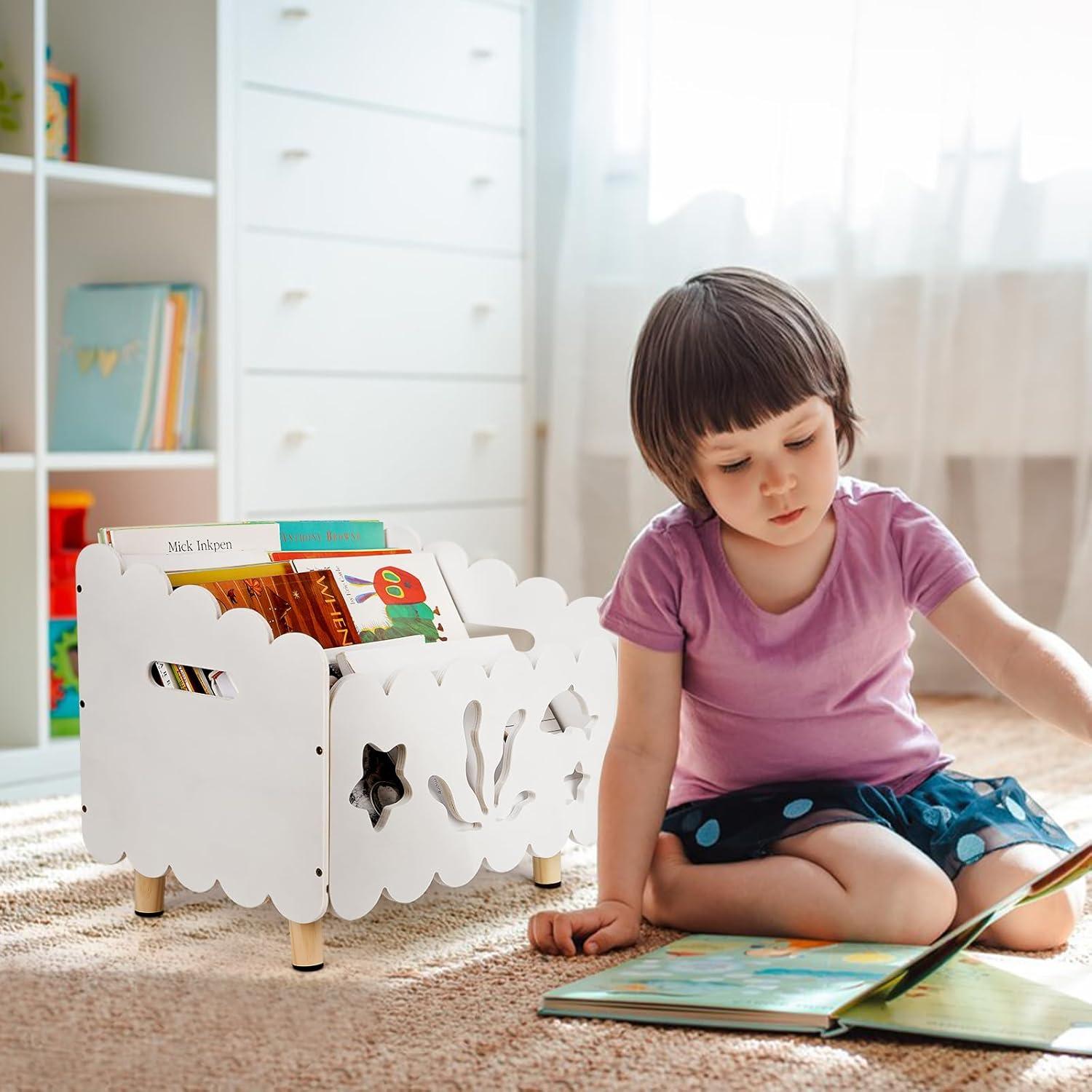 Estantería de Madera Liitrton para Niños con Divisores Ajustables