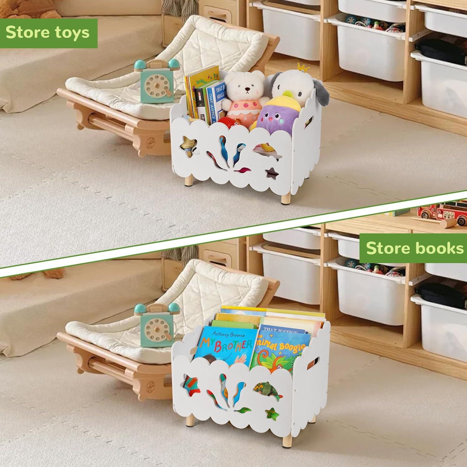 Estantería de Madera Liitrton para Niños con Divisores Ajustables