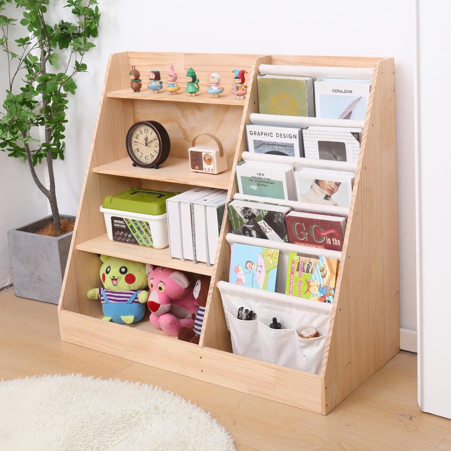 Estantería de Madera FDHUIJIA para Niños 5 Estantes 88.9 cm