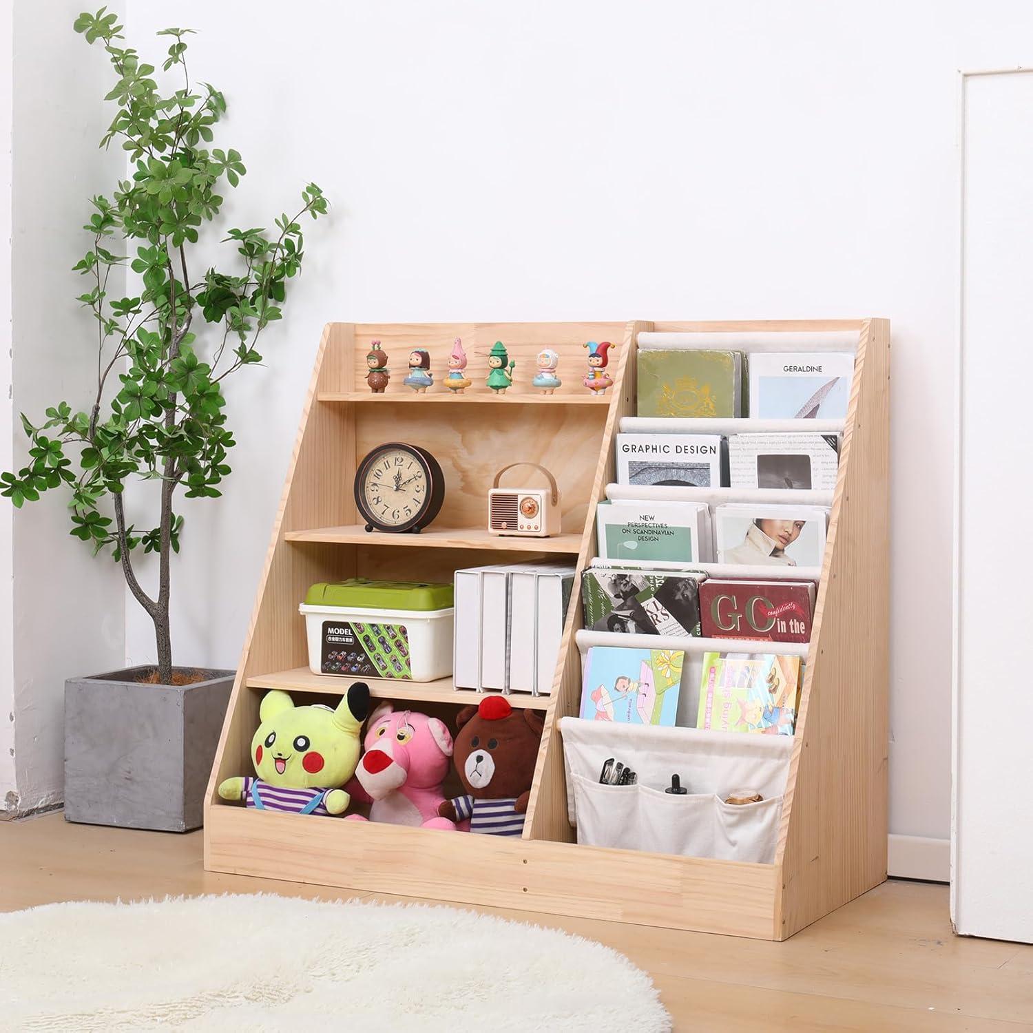 Estantería de Madera FDHUIJIA para Niños 5 Estantes 88.9 cm